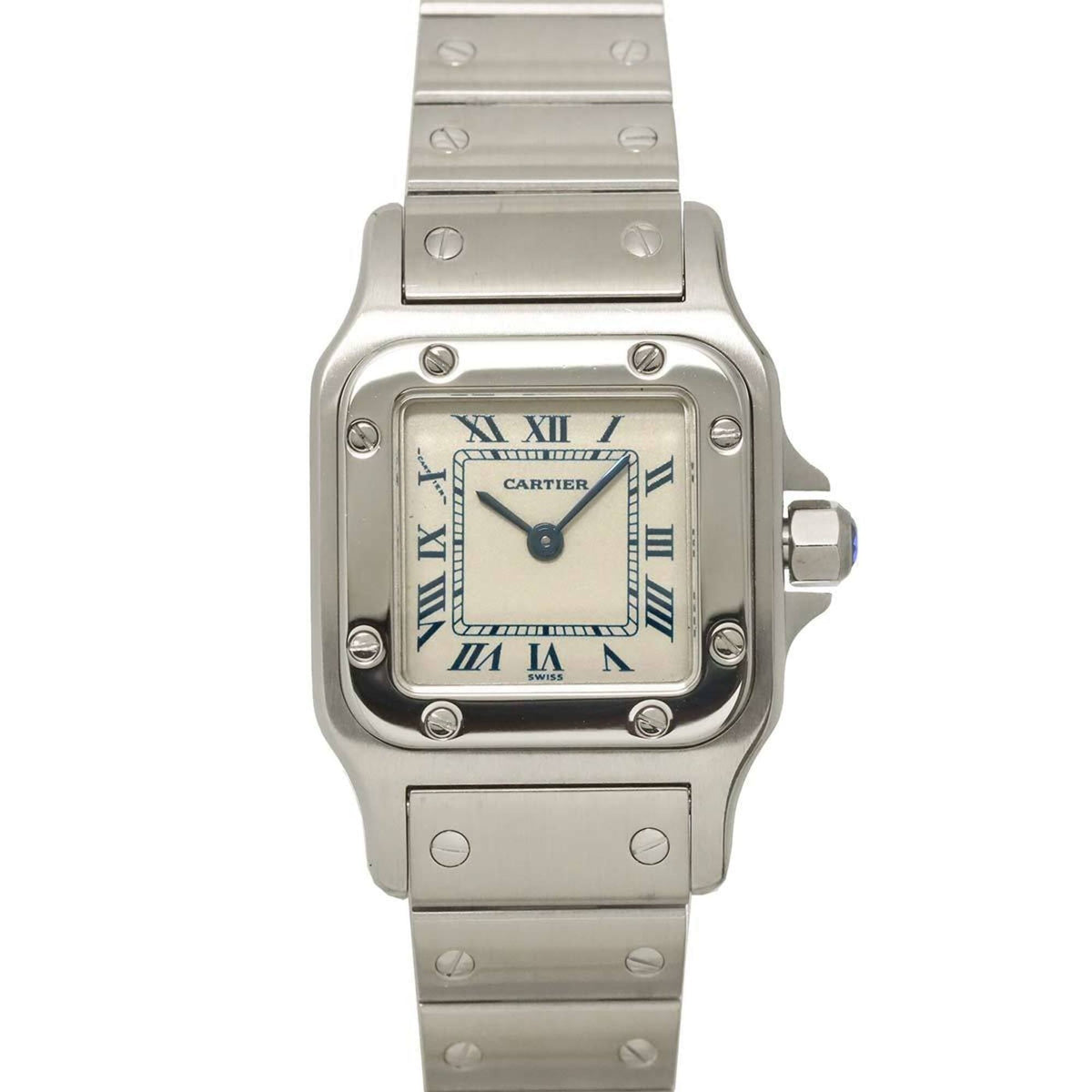 Cartier Santos Galbee SM W20017D6 Ivory Dial 23mm Watch