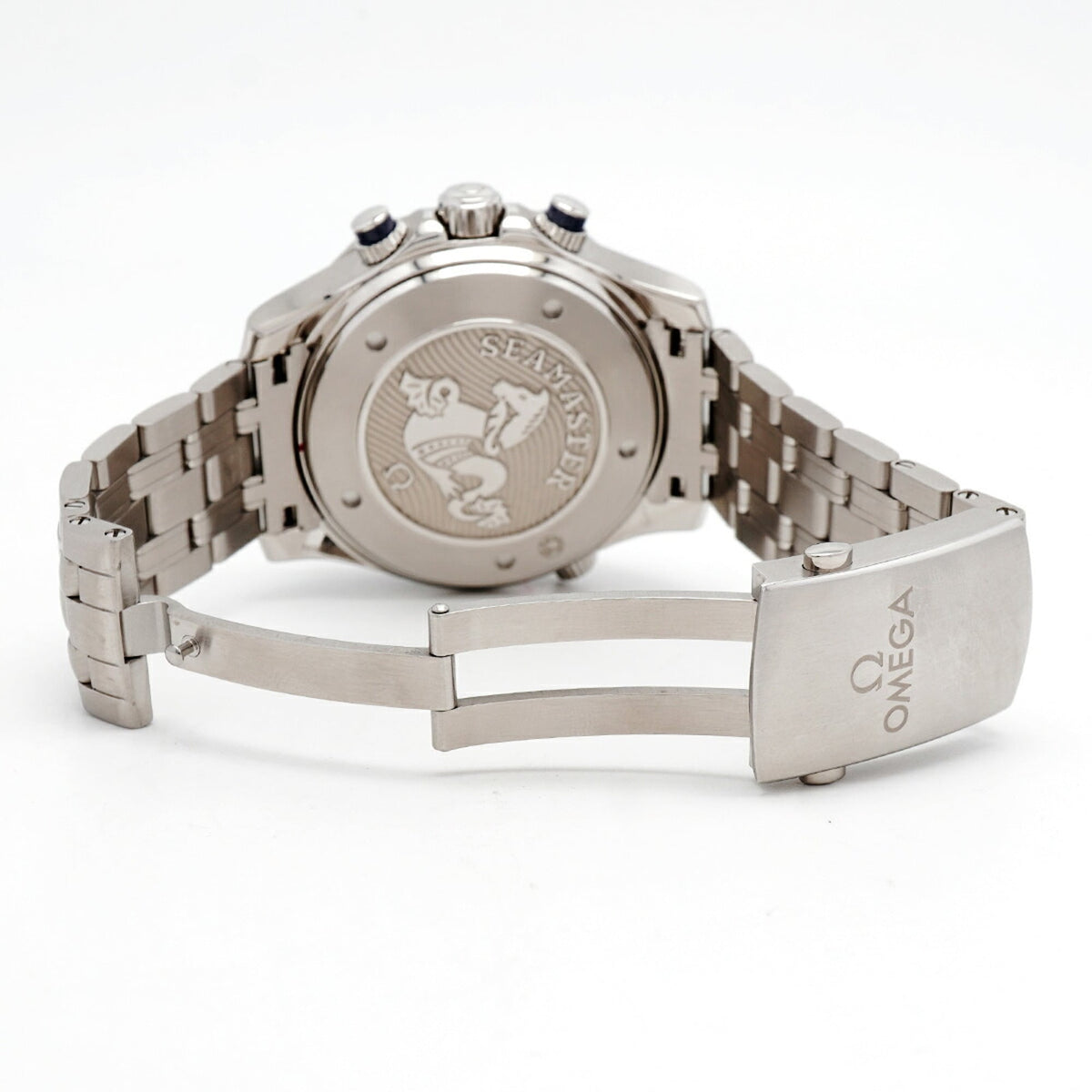 Omega Seamaster Diver 300M GMT 212.30.44.52.03.001 Horloge met blauwe wijzerplaat, 44 mm