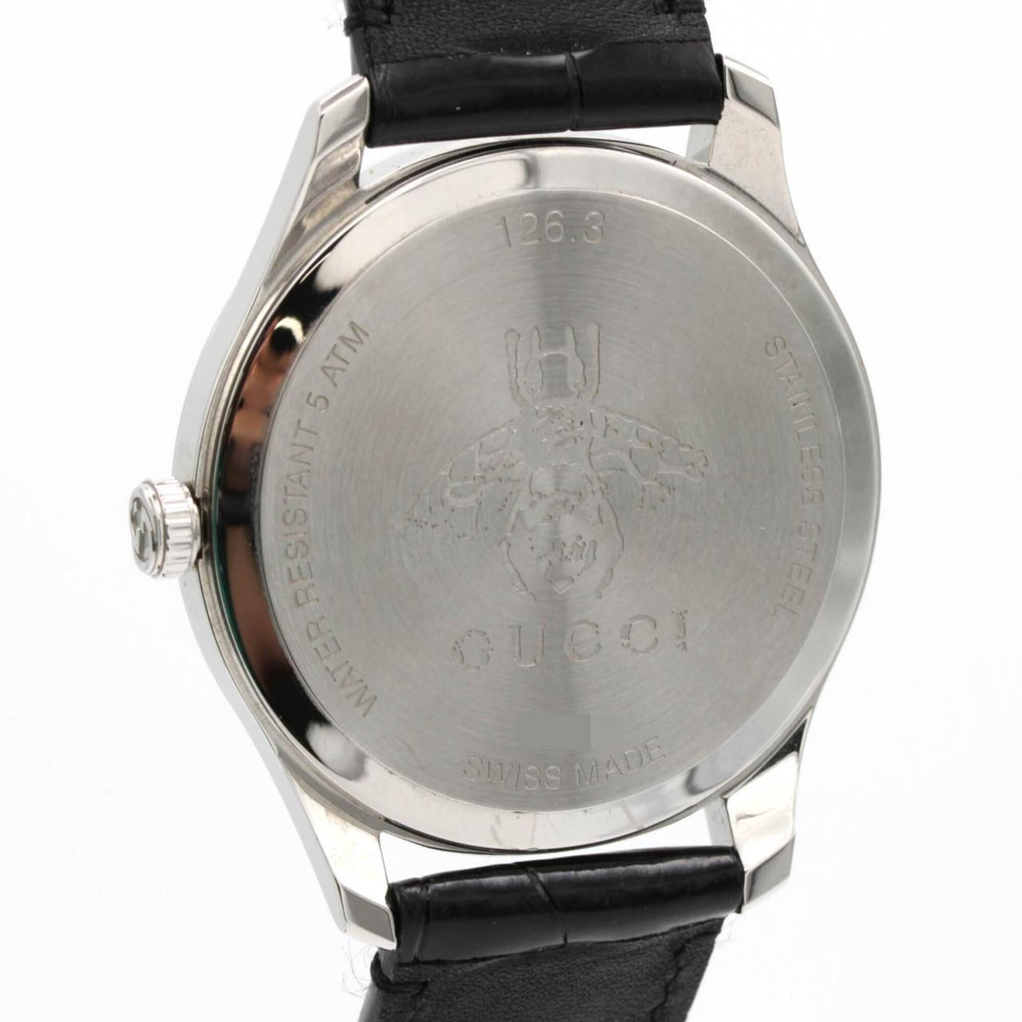 Gucci G-Timeless Moonphase 126.3/YA126327 Noir Cadran 40mm Montre