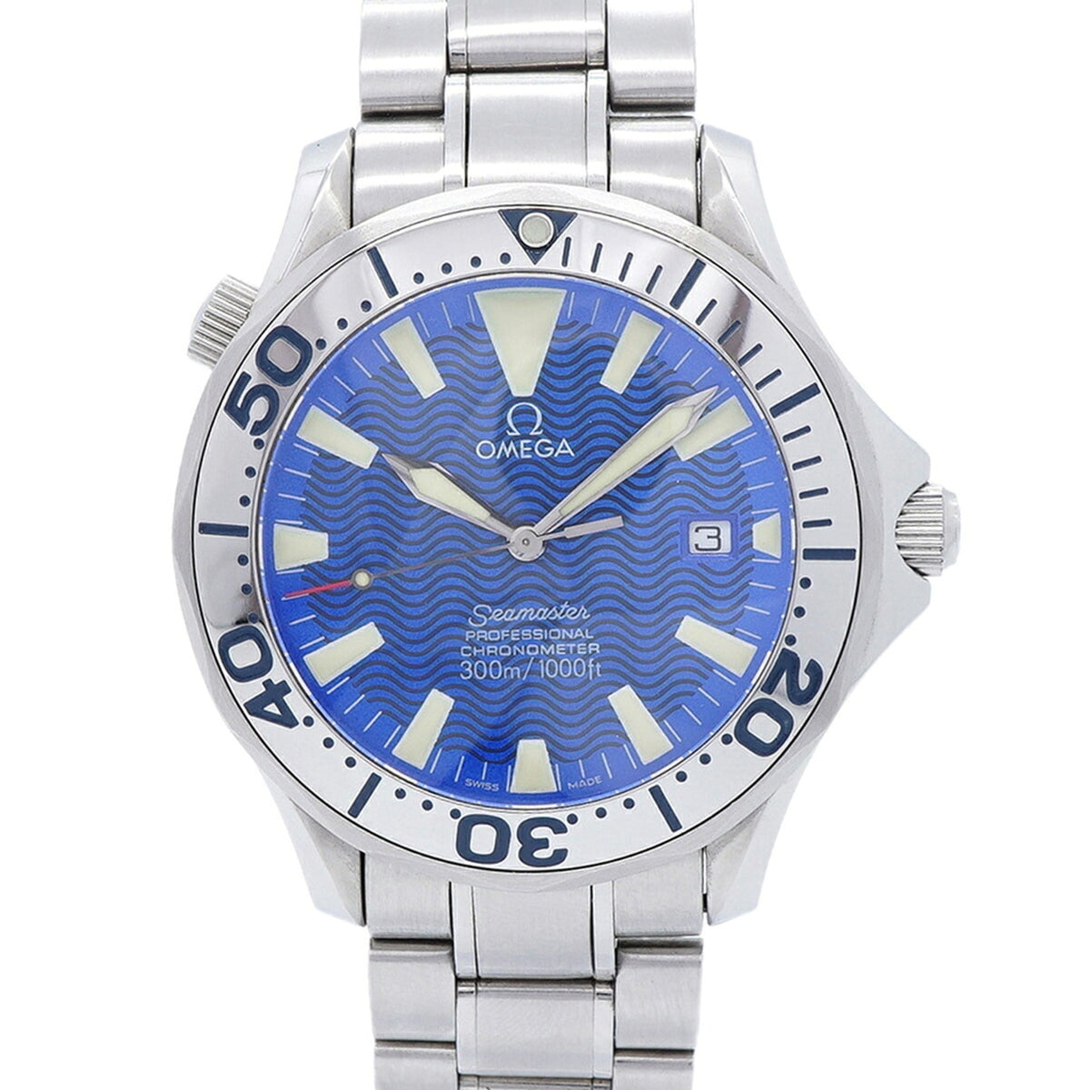 Omega Seamaster Professional 2255.8 mit blauem Zifferblatt, 41 mm Uhr