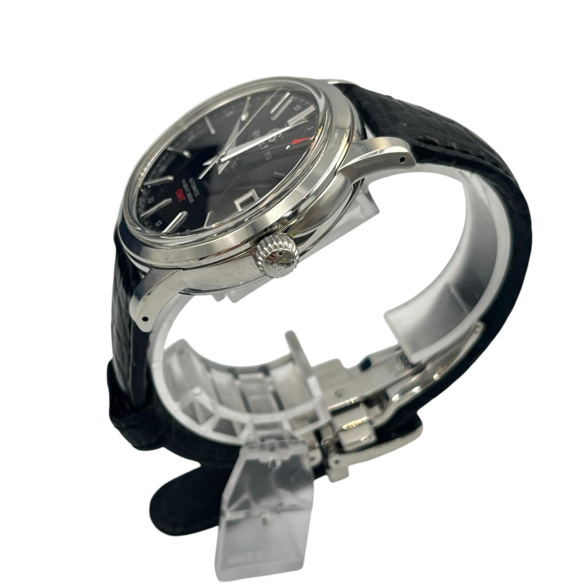 Grand Seiko Hi-Beat SBGJ219 Black Dial 39mm Watch
