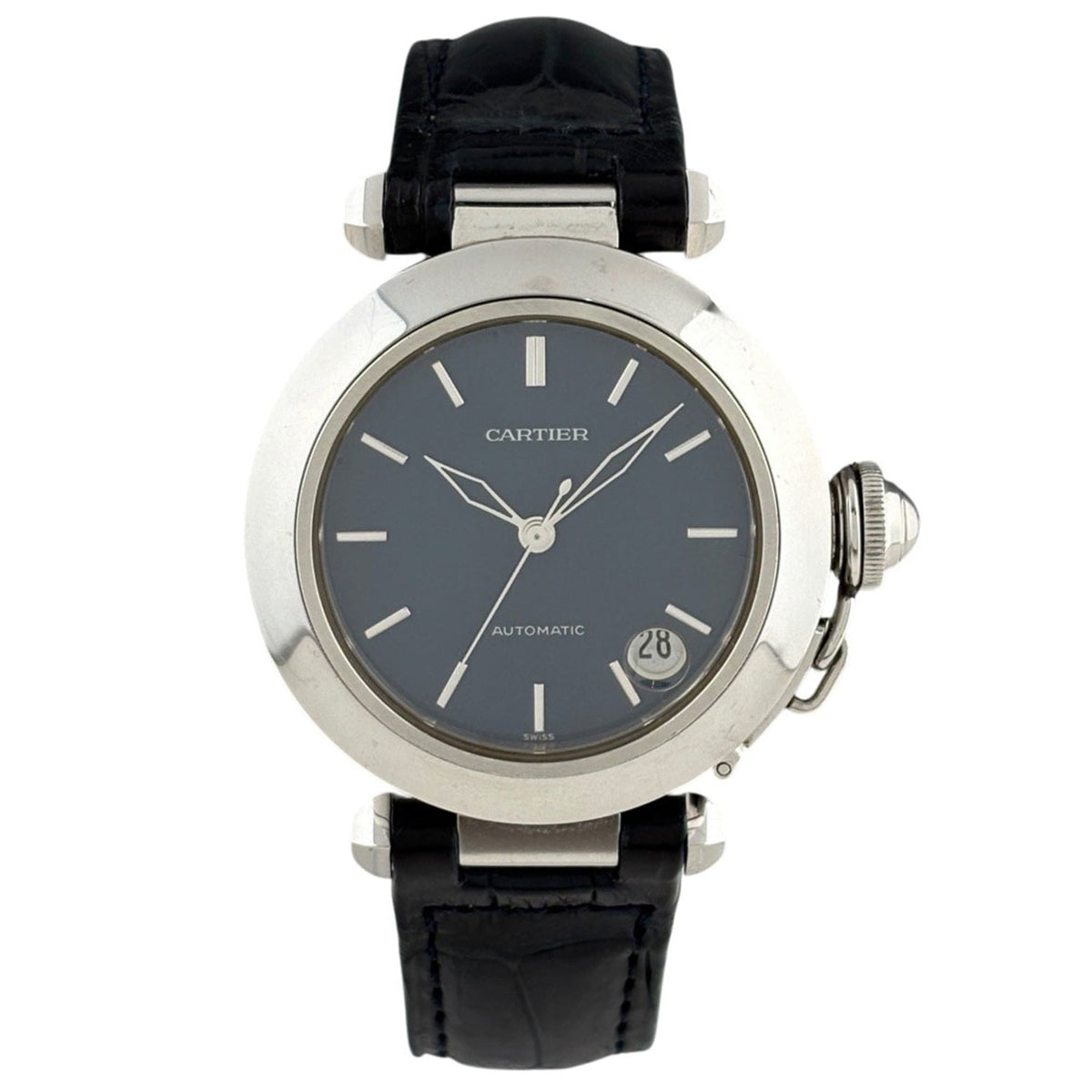 Cartier Pasha W31014M7 Blue Dial 35mm Watch