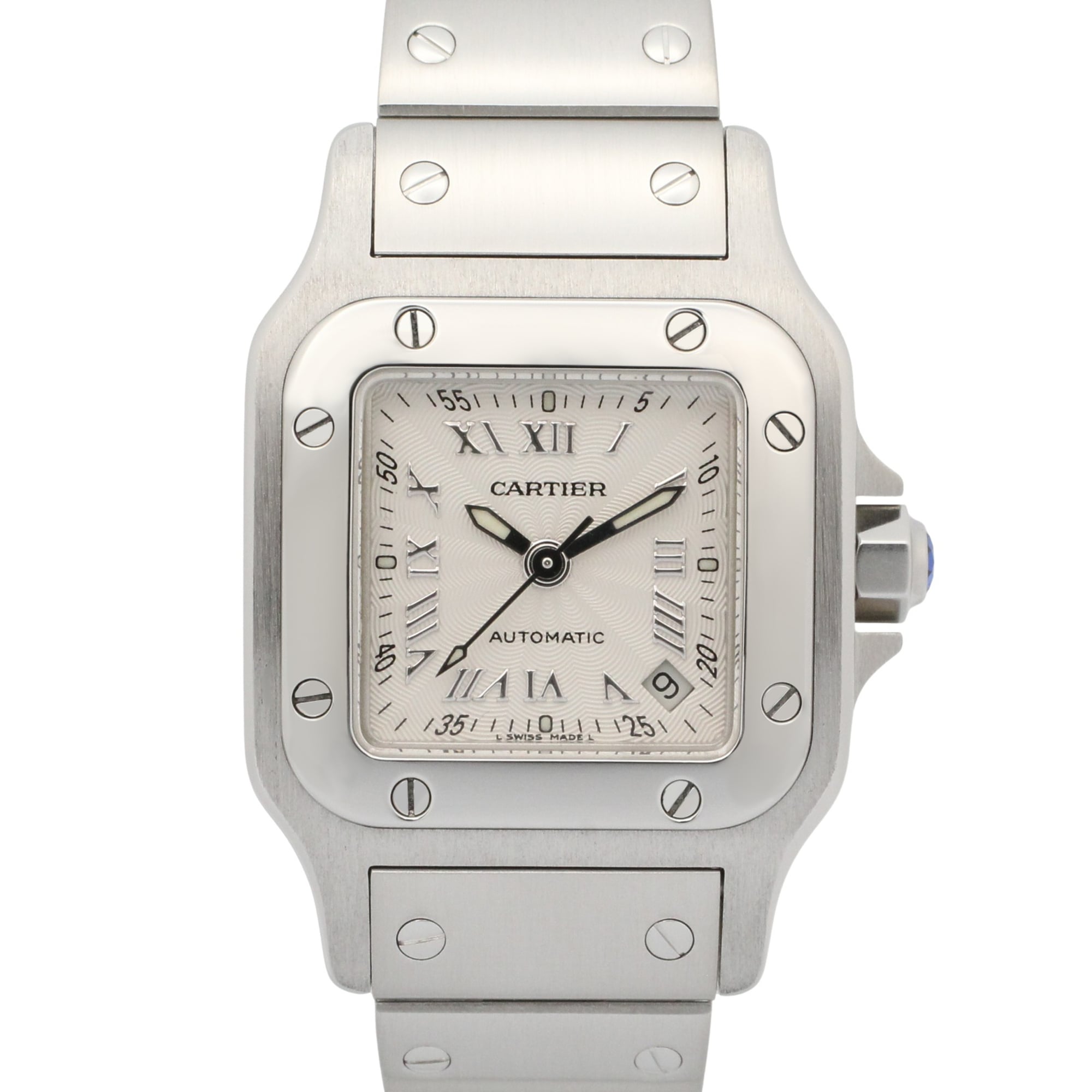 Cartier Santos W20044D6 Silver Dial Stainless steel 24mm Watch