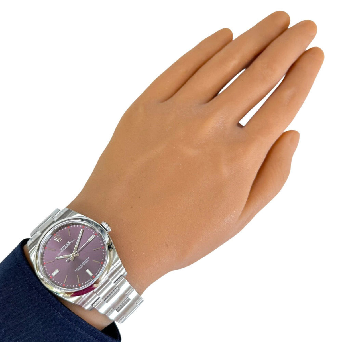 Rolex Oyster Perpetual 114300 Purple Dial 38mm Watch