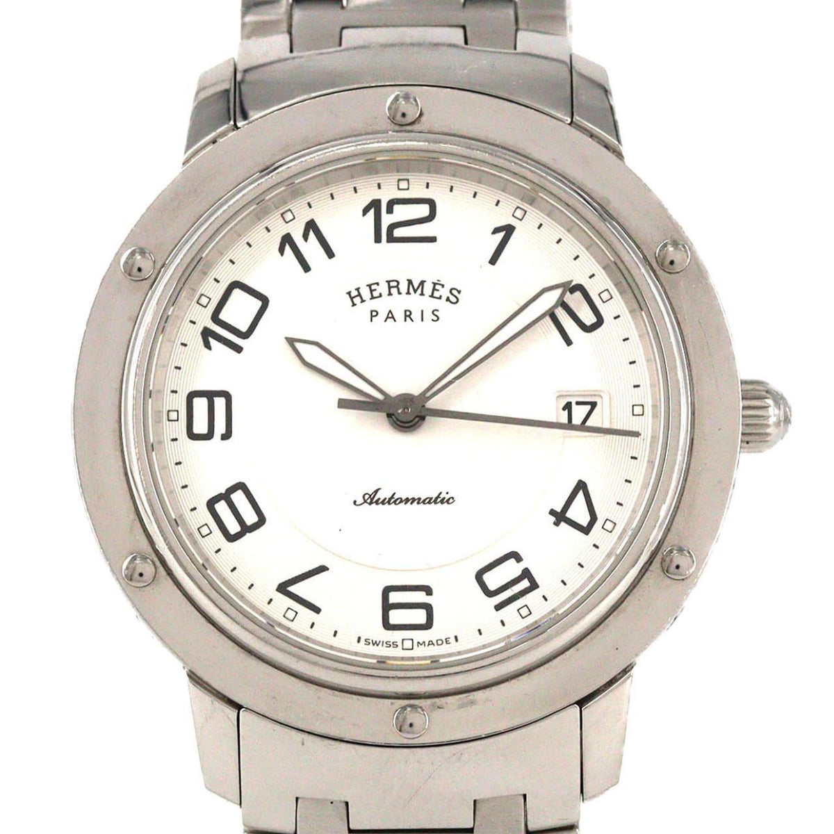 Hermes Clipper Classic CP2.810 Silver Dial 39mm Watch