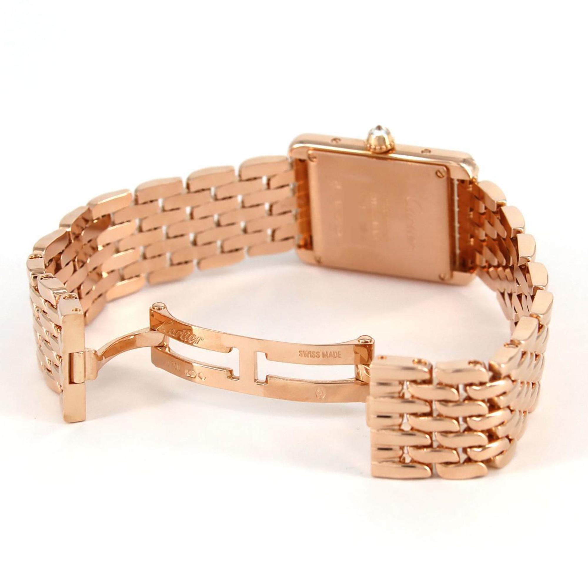 Cartier Tank Louis SM PG D WJTA0020 PG/RG polshorloge, handopwinding