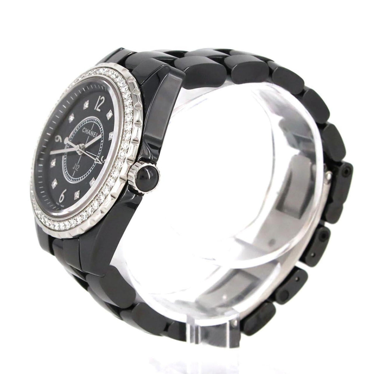 Chanel J12 33 mm Keramik D-8P H3108 Schwarz Zifferblatt 33 mm Uhr