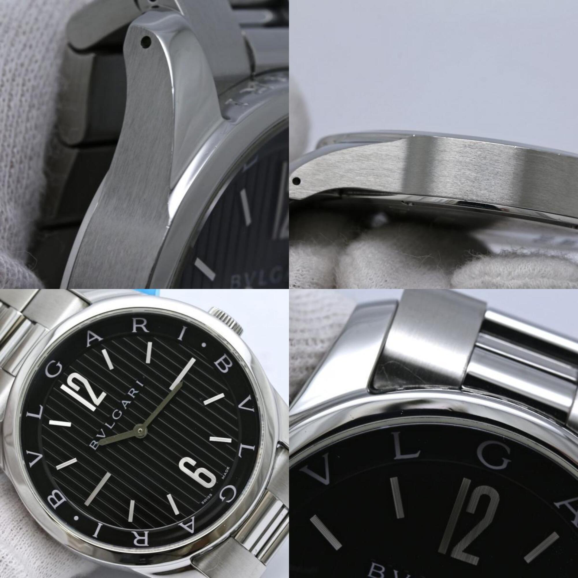 BVLGARI Solotempo ST42BSS ST42S Stainless Steel 40542