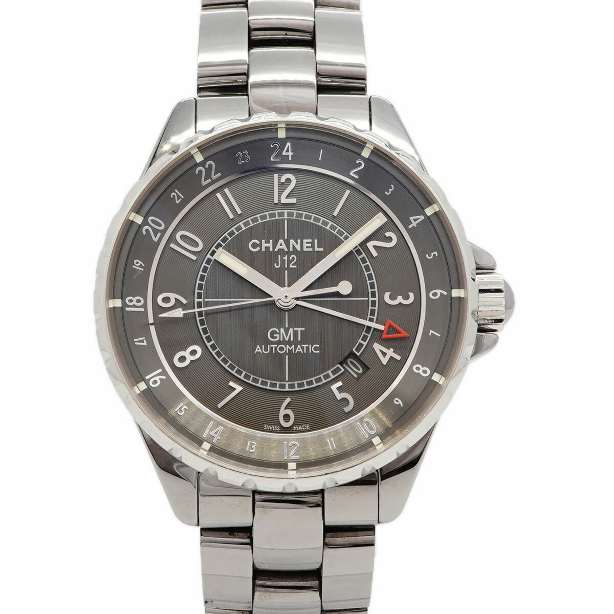 Chanel J12 Chromatic GMT H3099 Gray Dial Men's Watch