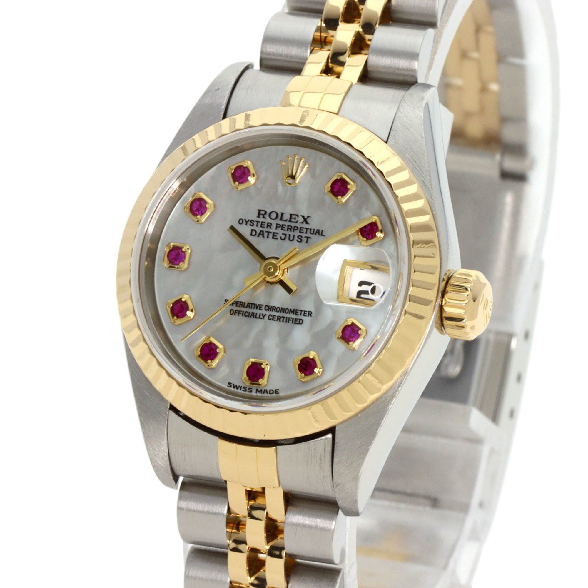 Rolex Datejust White shell Dial 26mm Watch