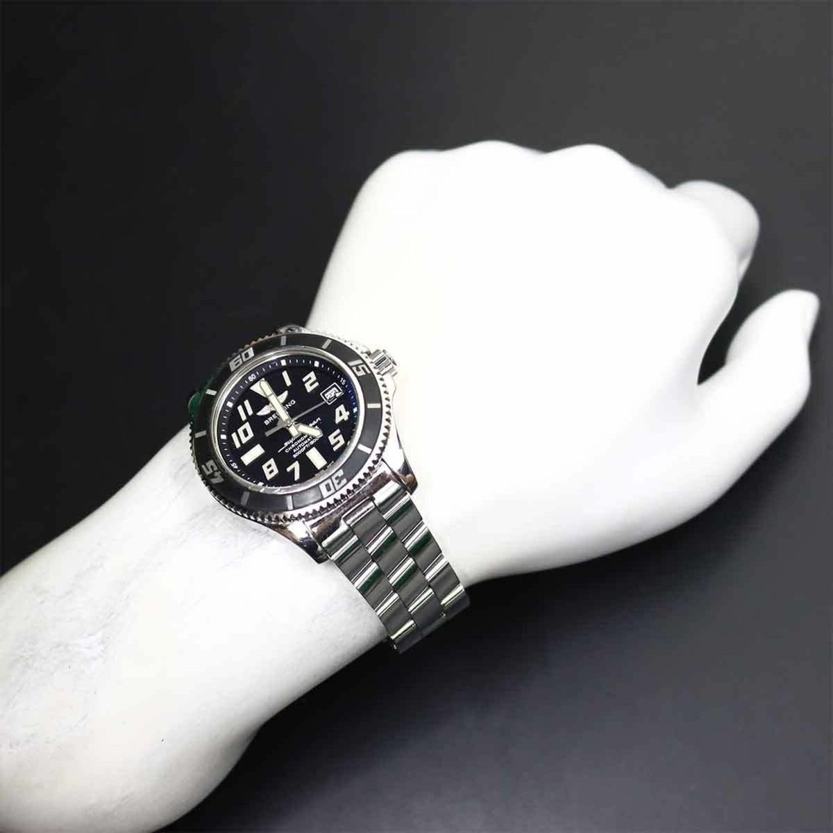 Breitling Superocean A17364 Black Dial 42mm Watch