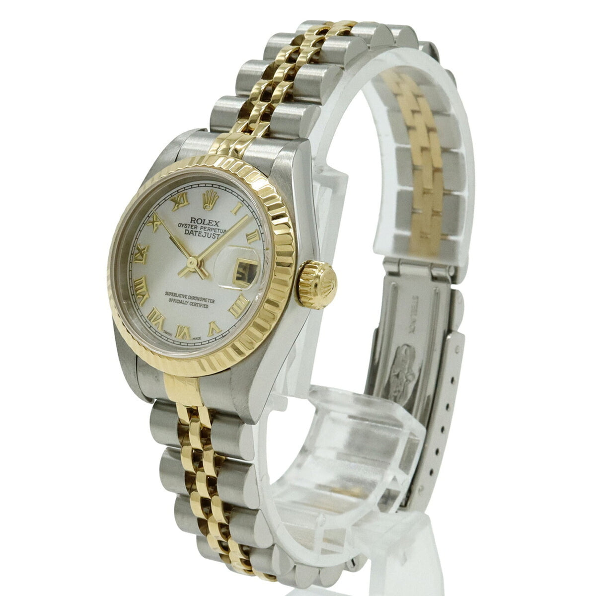 Rolex Datejust White 79173NR White shell Dial 26mm Watch