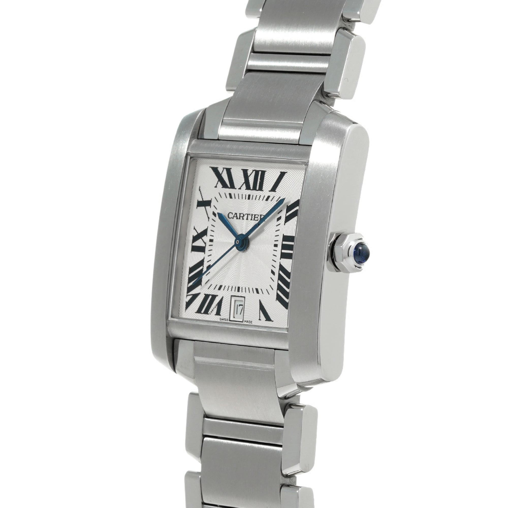Cartier Tank Française LM W51002Q3 Silver Men's Automatic Watch (Pre-owned) - Ginzo