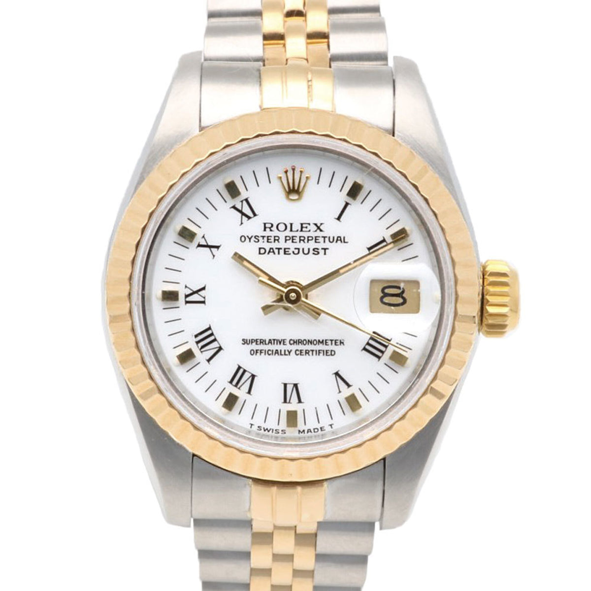 Rolex Datejust Oyster Perpetual 69173 Weiß Zifferblatt 26 mm Uhr