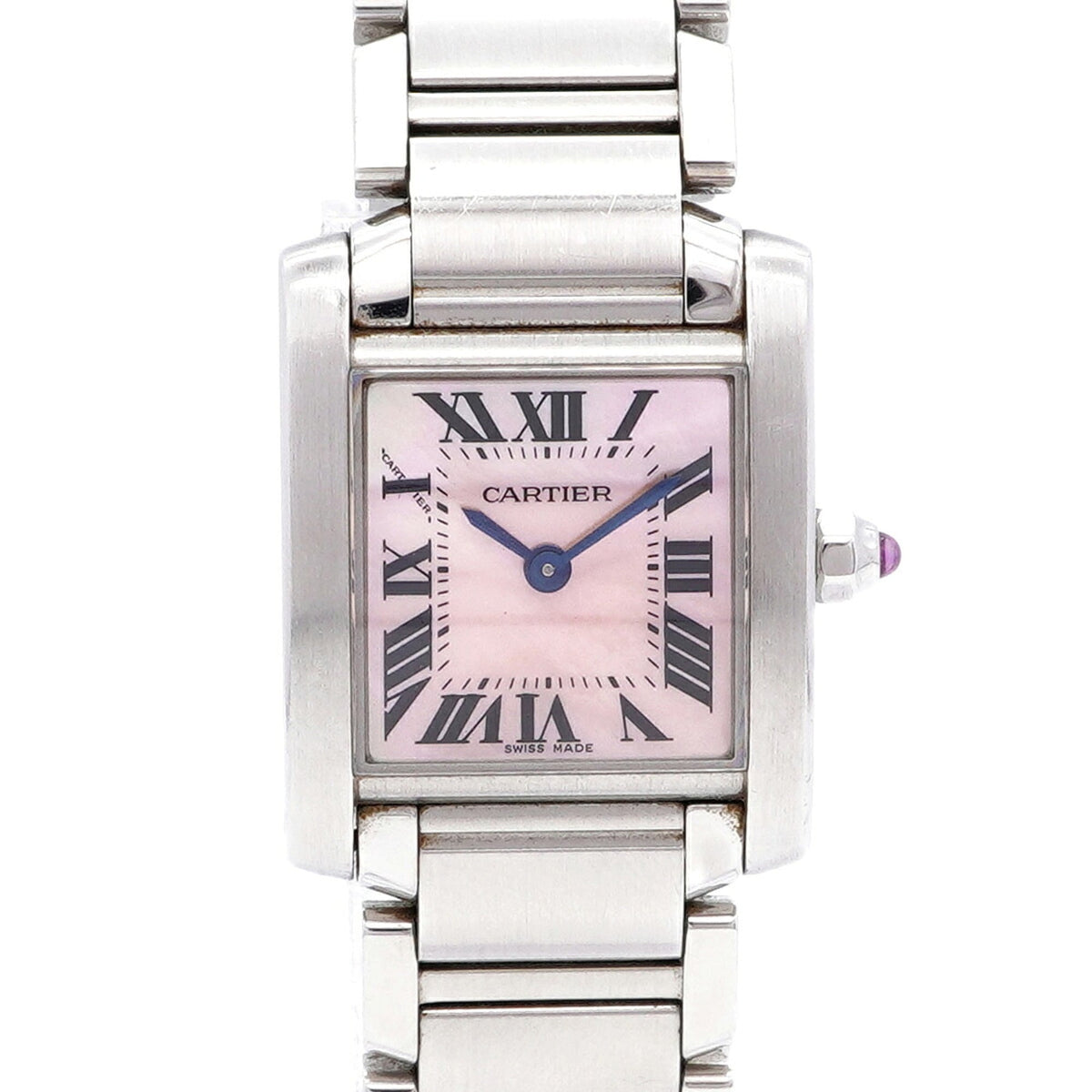 Cartier Tank Française SM W51028Q3 Pink Dial 20mm Watch