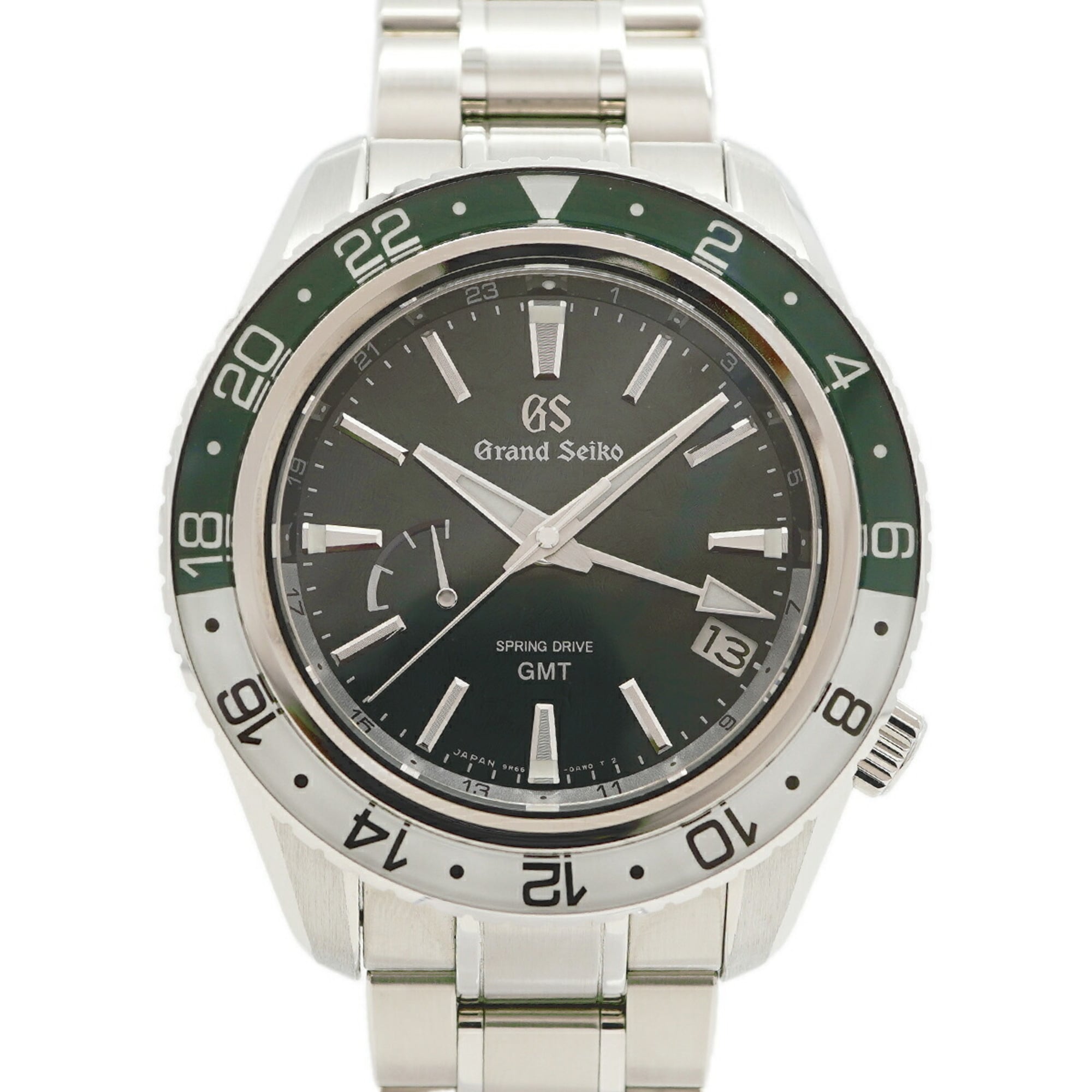 Seiko Grand Sport Collection GMT SBGE295 9R66-0BK0 Green Dial
