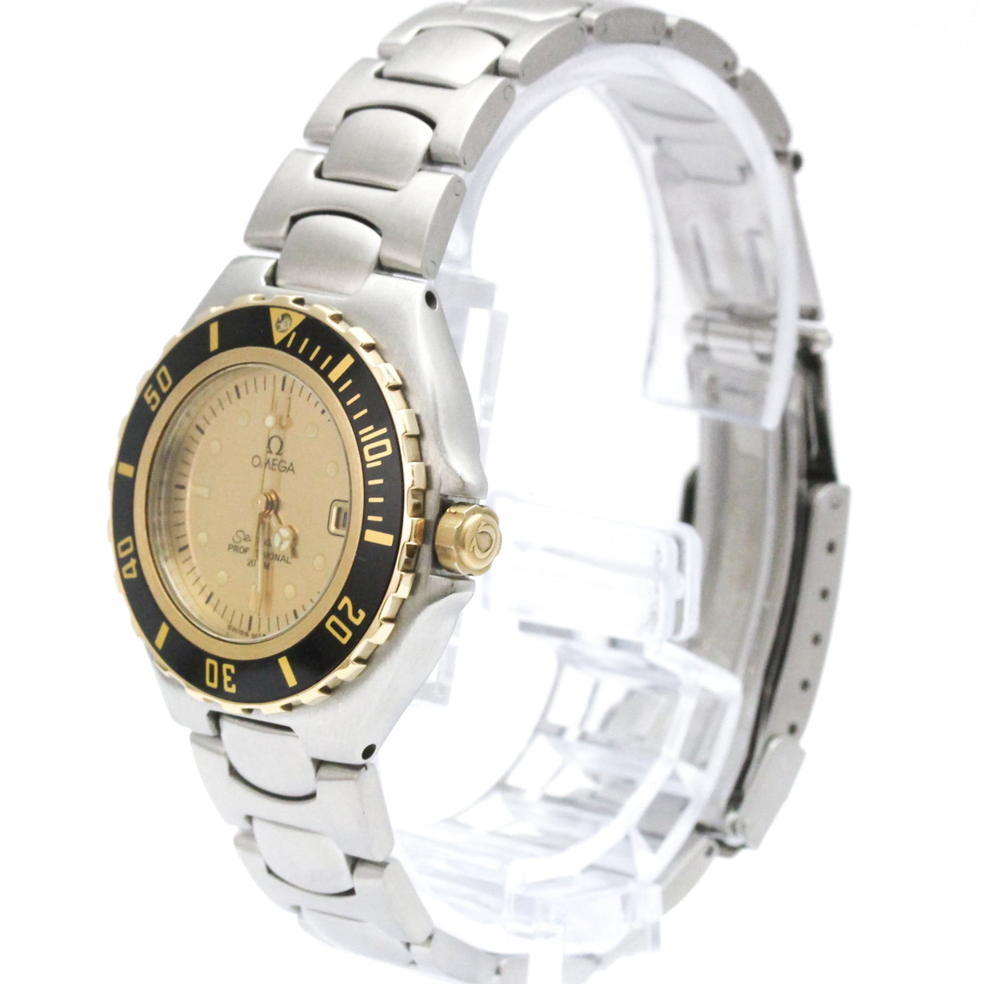 Omega Seamaster 7.961.041 Gold Dial 30mm Watch