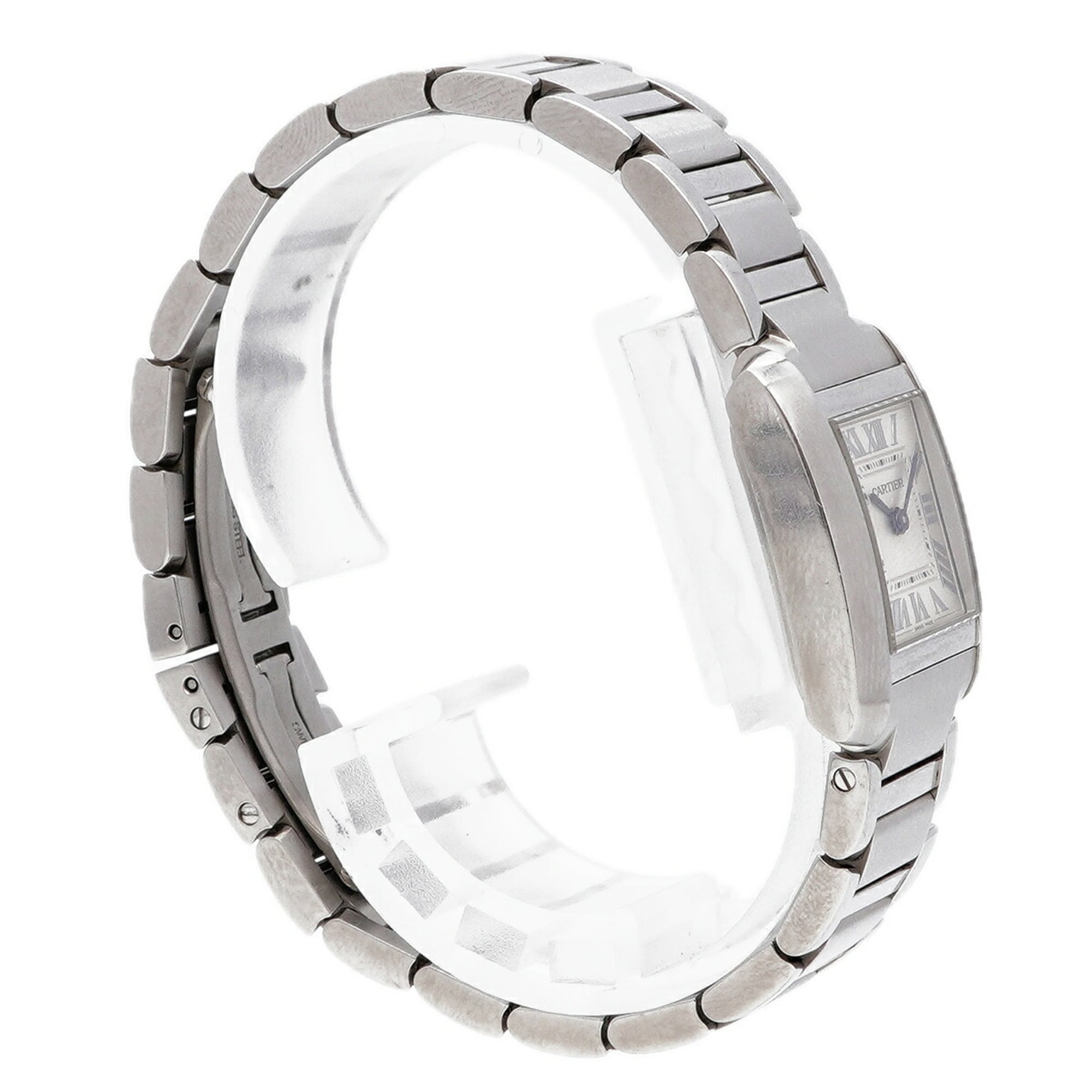 Montre Cartier Tank Française SM WSTA0065, cadran argenté, 21 mm