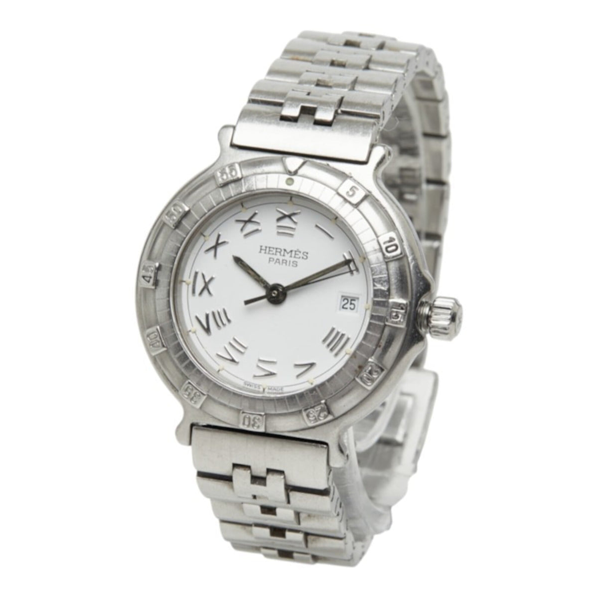Hermes Captain Nemo 10ATU Silver Dial 27mm Watch