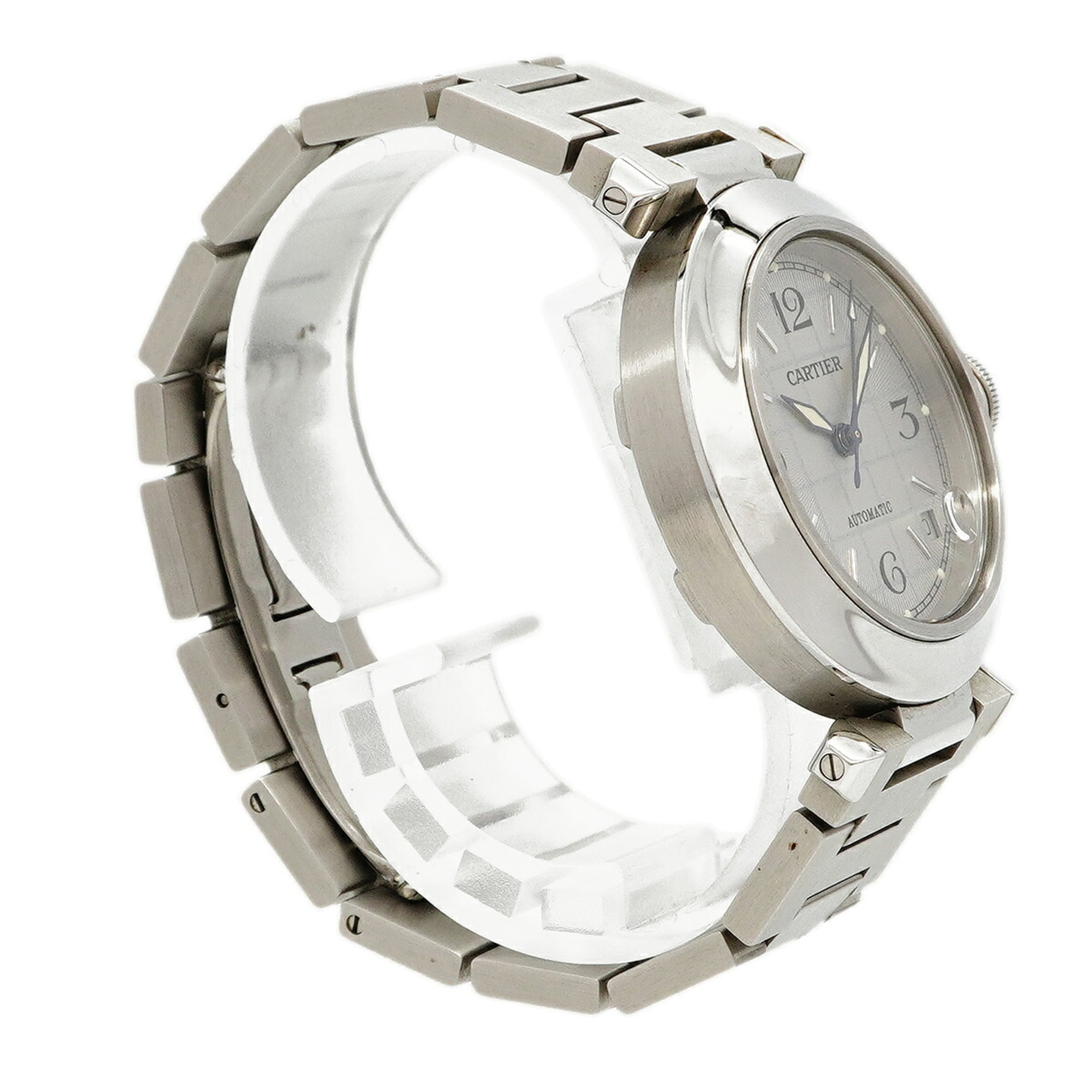 Cartier Pasha C W31023M7 Silver Dial (Boys' Size)