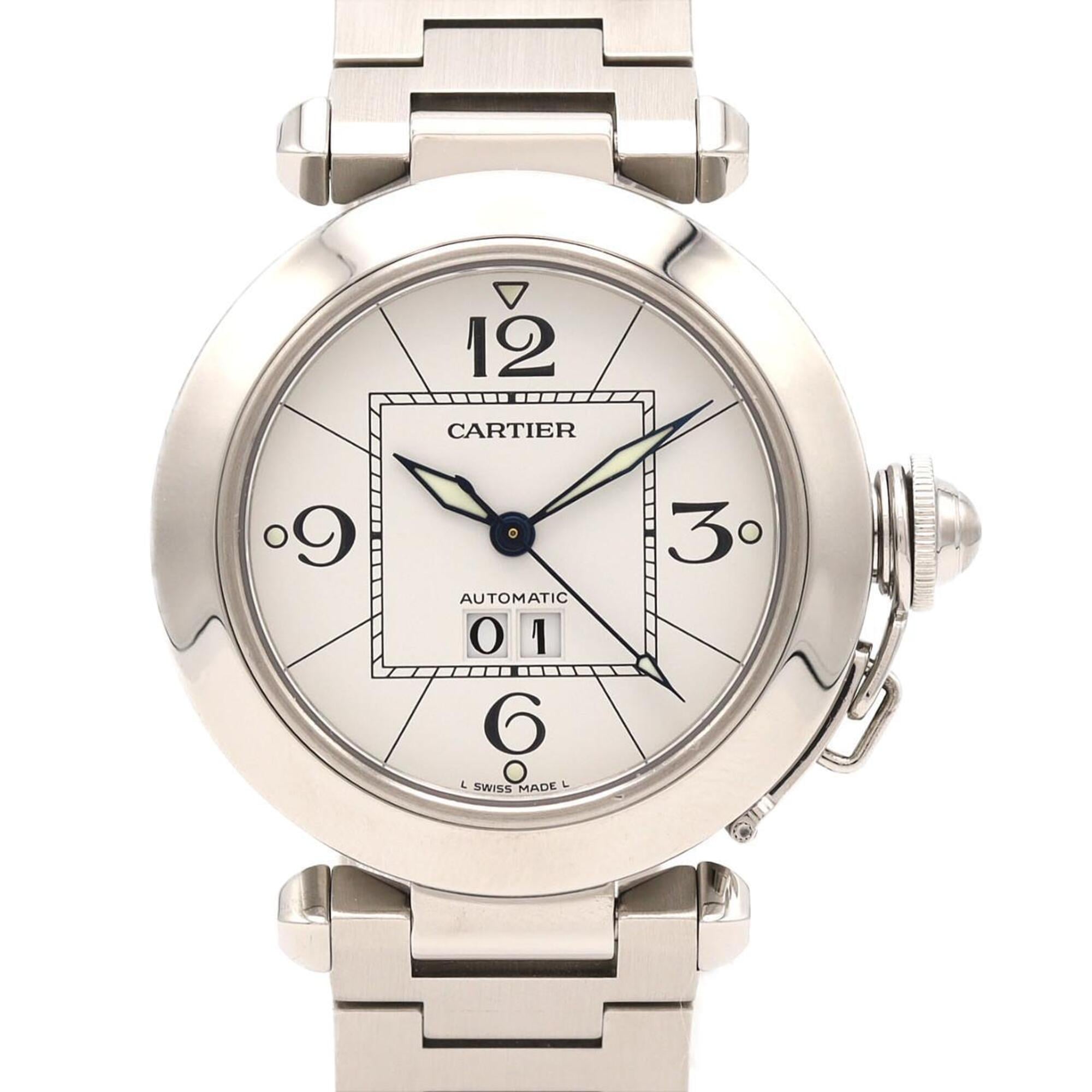Cartier Pasha C W31055M7 White Dial 35mm Watch