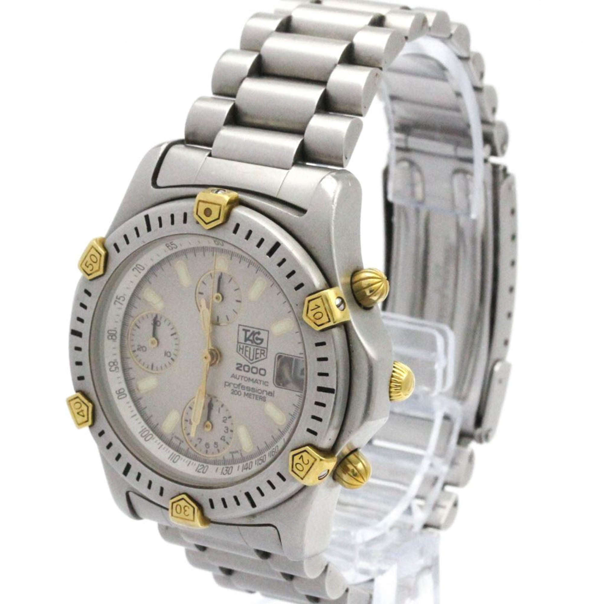 TAG HEUER 2000 Professional Chronograph Gold Plated Steel Watch 165.806