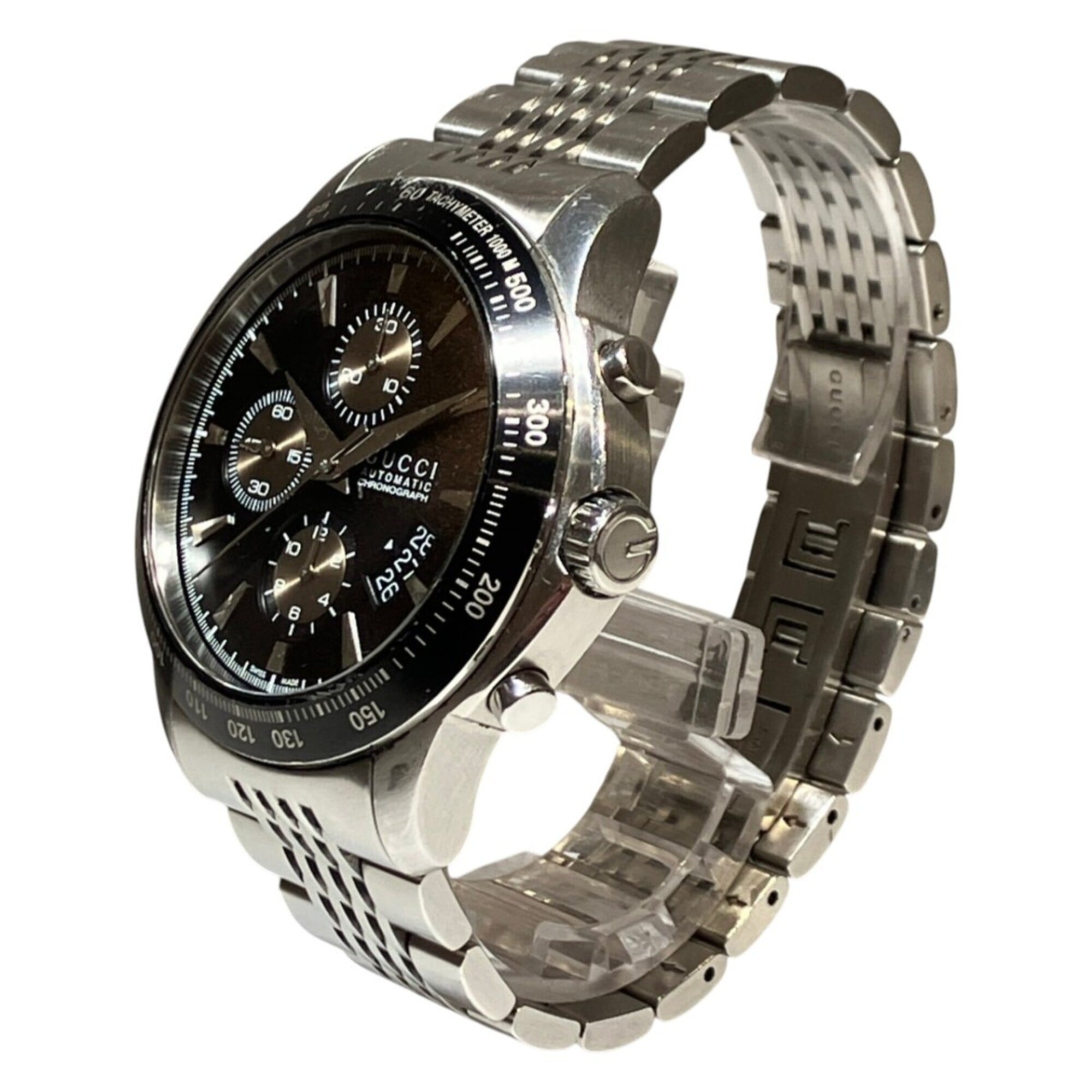 Gucci G-Timeless total weight 182g stainless steel automatic black dial 126.2