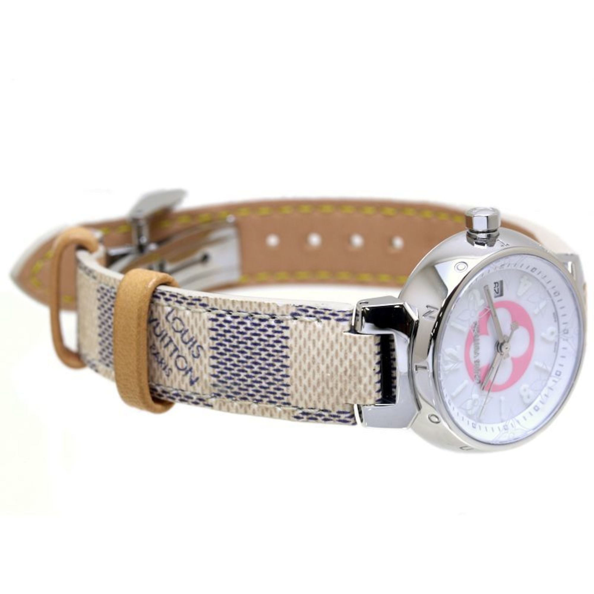 LOUIS VUITTON Tambour PM Azur 28 mm QA007Z Dameshorloge, exclusief verkrijgbaar in Japan 40162