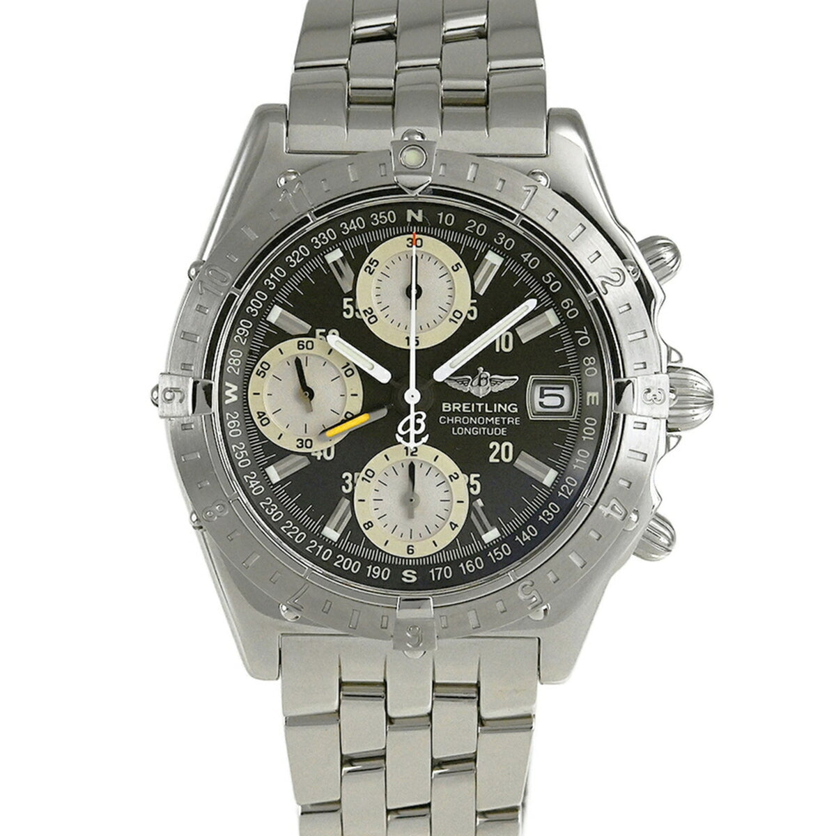 Breitling Chronomat Longitude A20348 Gray, Silver Dial 39mm Watch