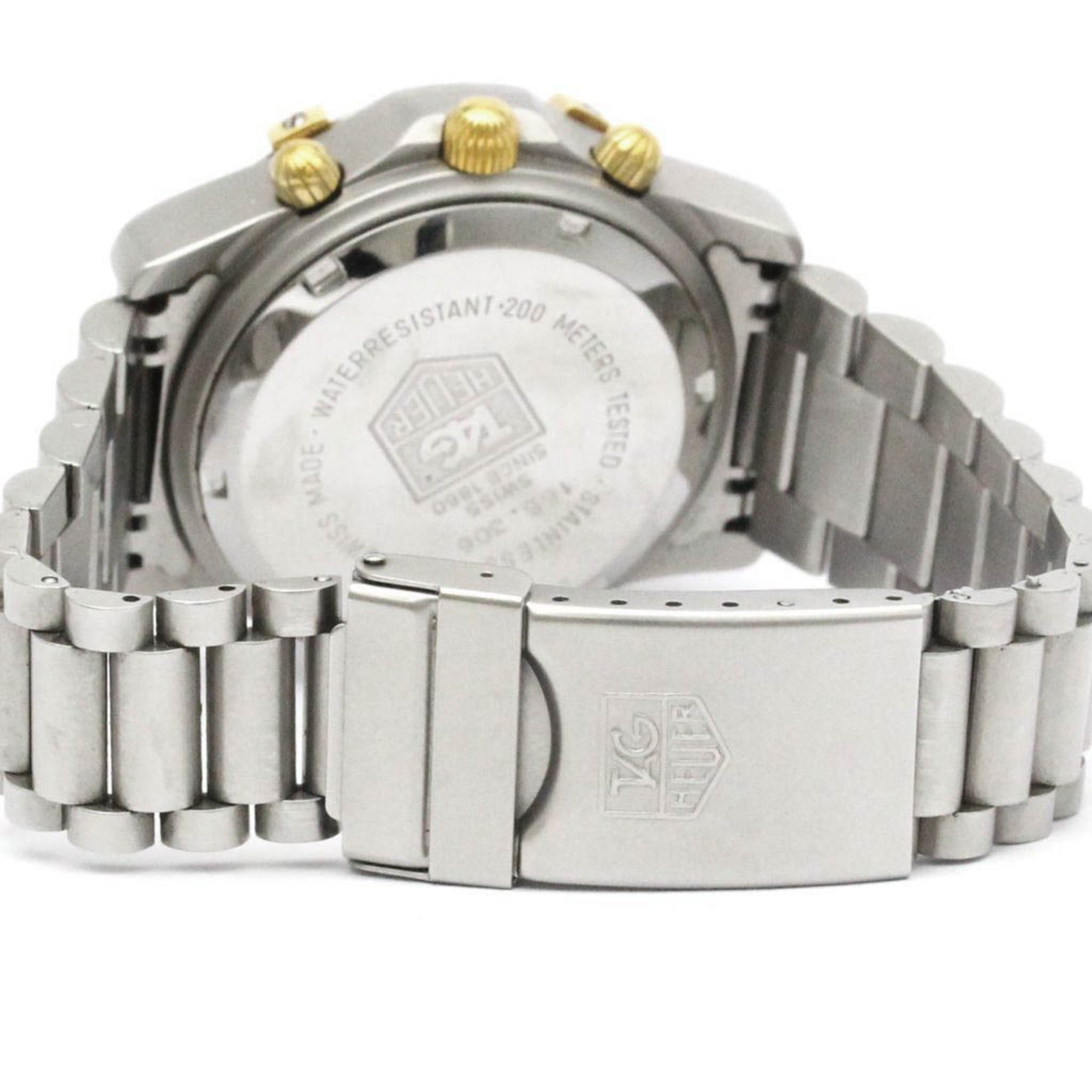 TAG HEUER 2000 Chronograph Gold Plated Steel Automatic Mens Watch 165.306