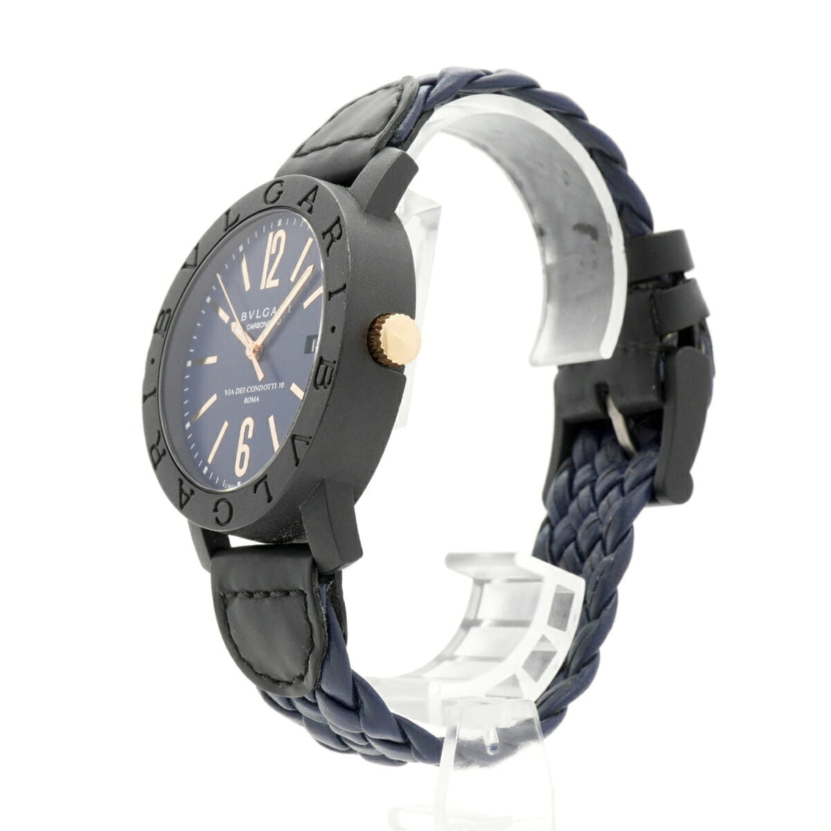 Montre Bvlgari Carbone BB40CL à cadran bleu 40mm