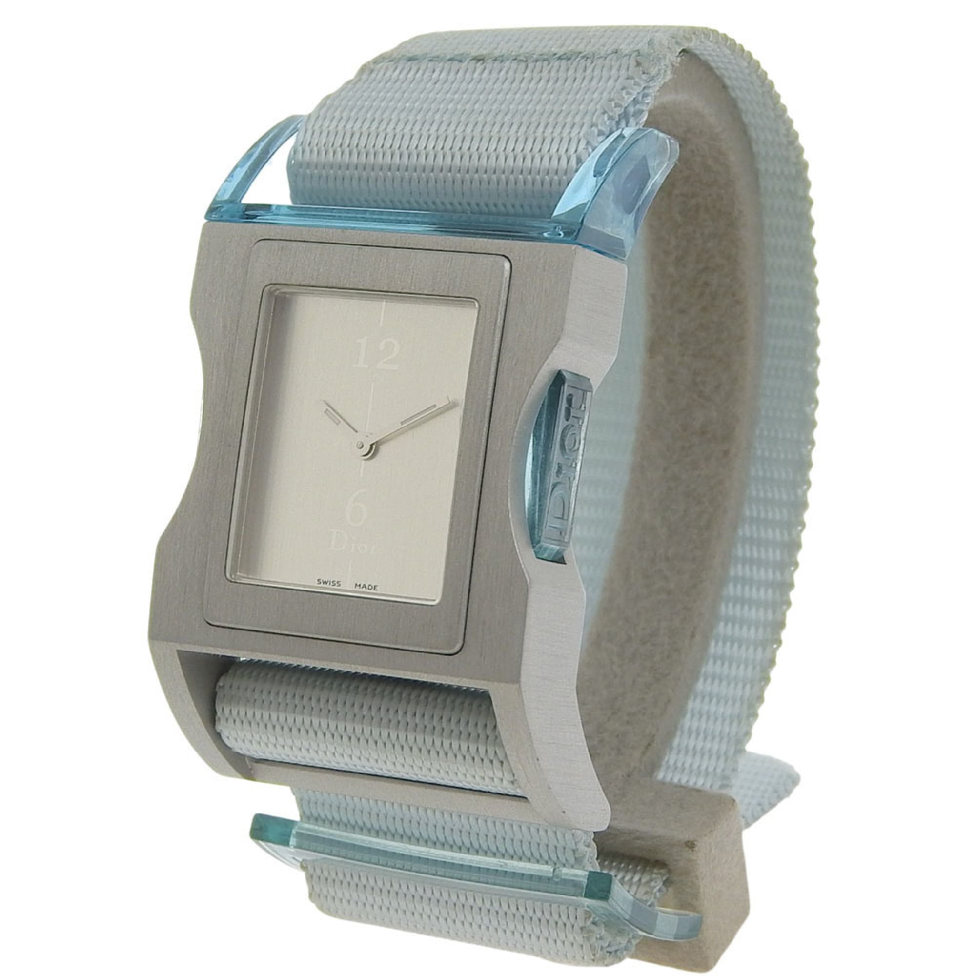 Christian Dior Chris47 腕時計 ネオンライム 稼働品 軽量 Dior Chris 47 Watch D100-322, Aluminum and Nylon Quartz Analog with Si