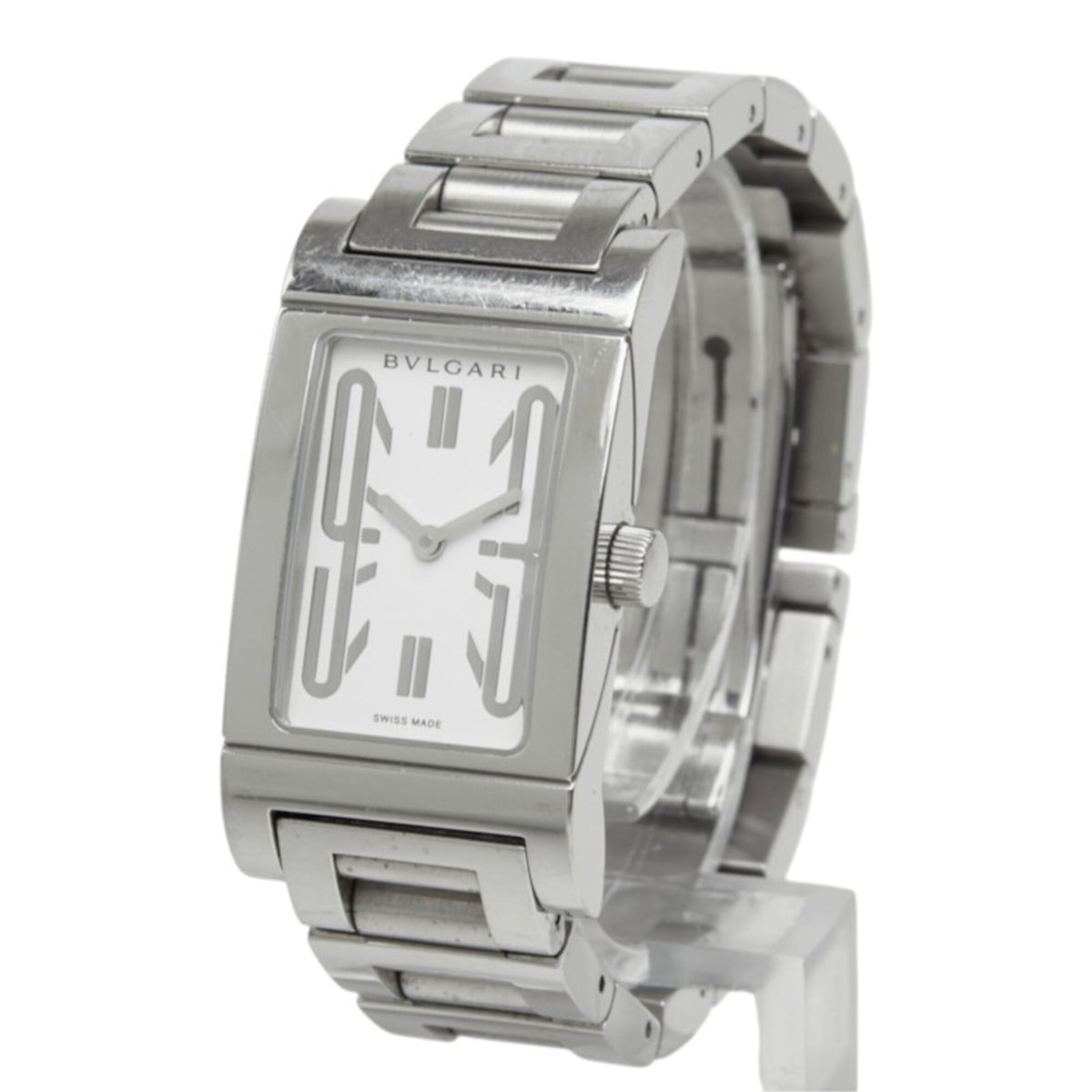 Bvlgari Bulgari Rettangolo RT39S White Dial 21mm Watch