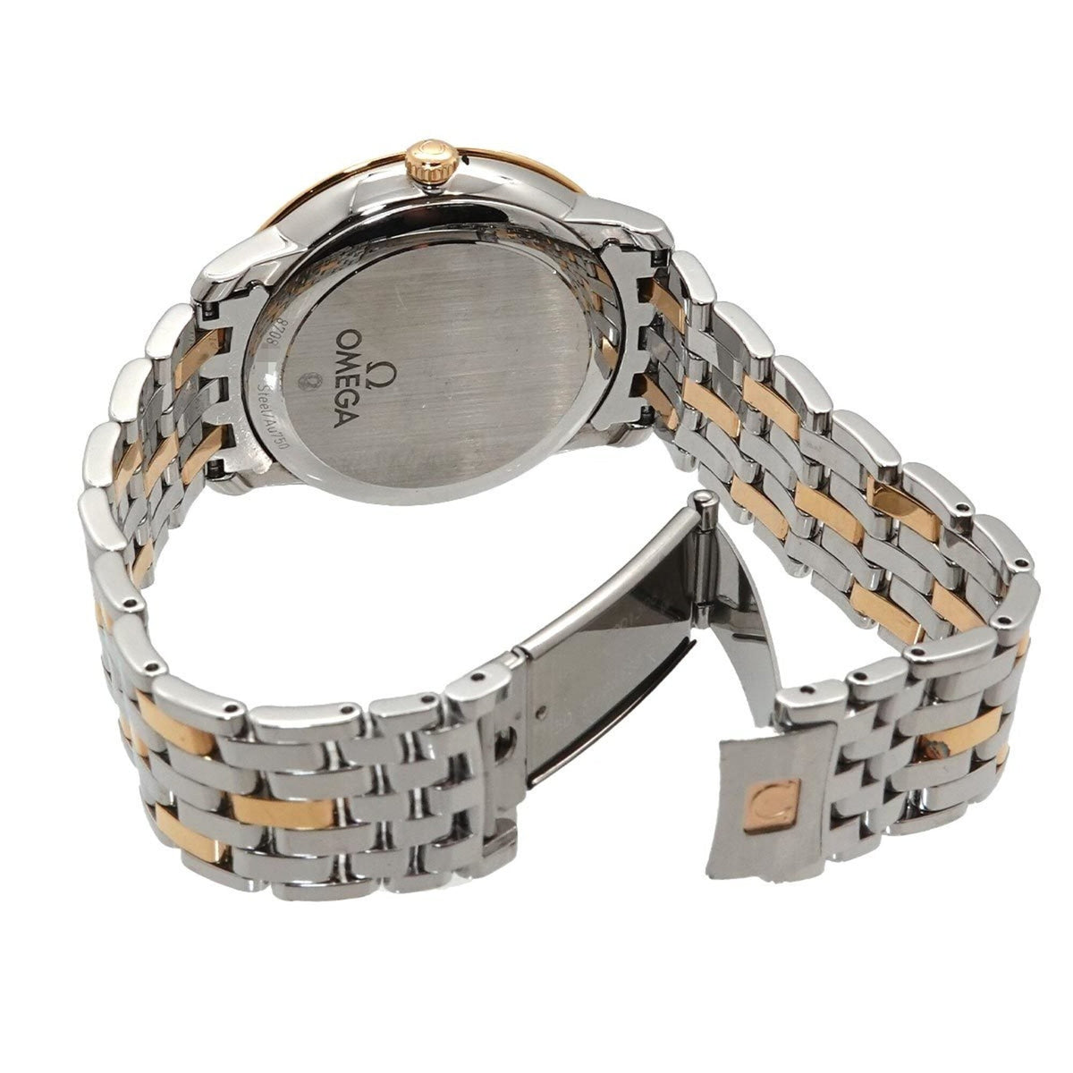 Omega De Ville Prestige Co-Axial Combination 424 20 37 20 02 001 Horloge met zilveren wijzerplaat, 37 mm