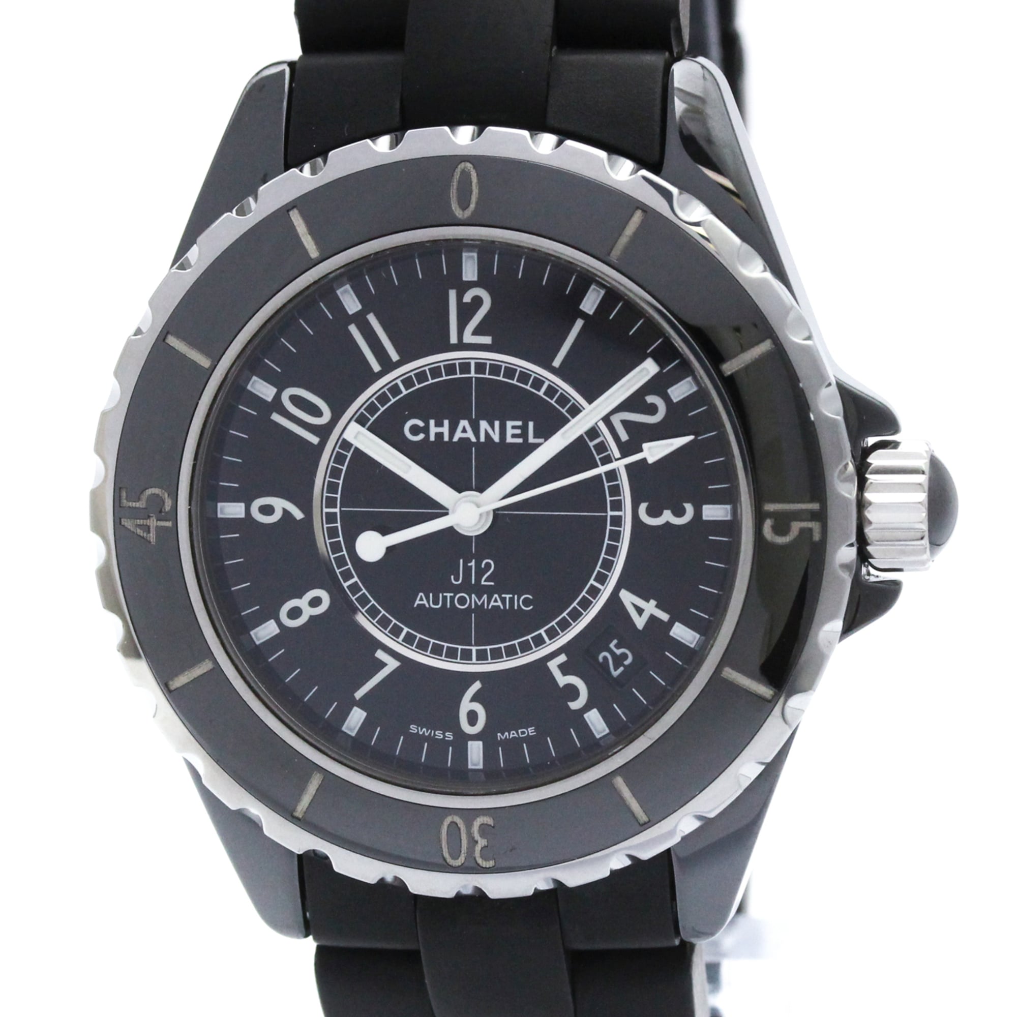 Chanel J12 H0684 Black Dial 39mm Watch