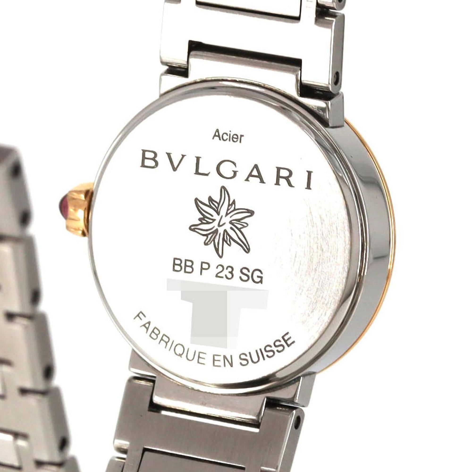 Montre Quartz Bvlgari PG Combination 12P LIMITED BB23SG 103860 en acier inoxydable et or rose