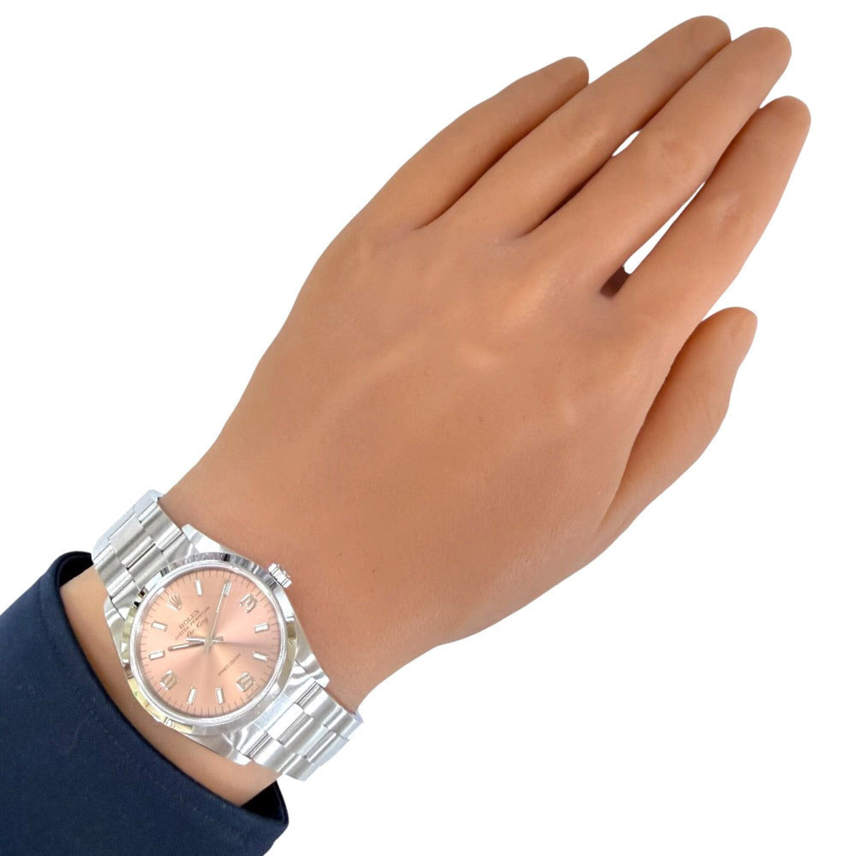 Rolex Air-King Oyster Perpetual 14000M Pink Dial 34mm Watch