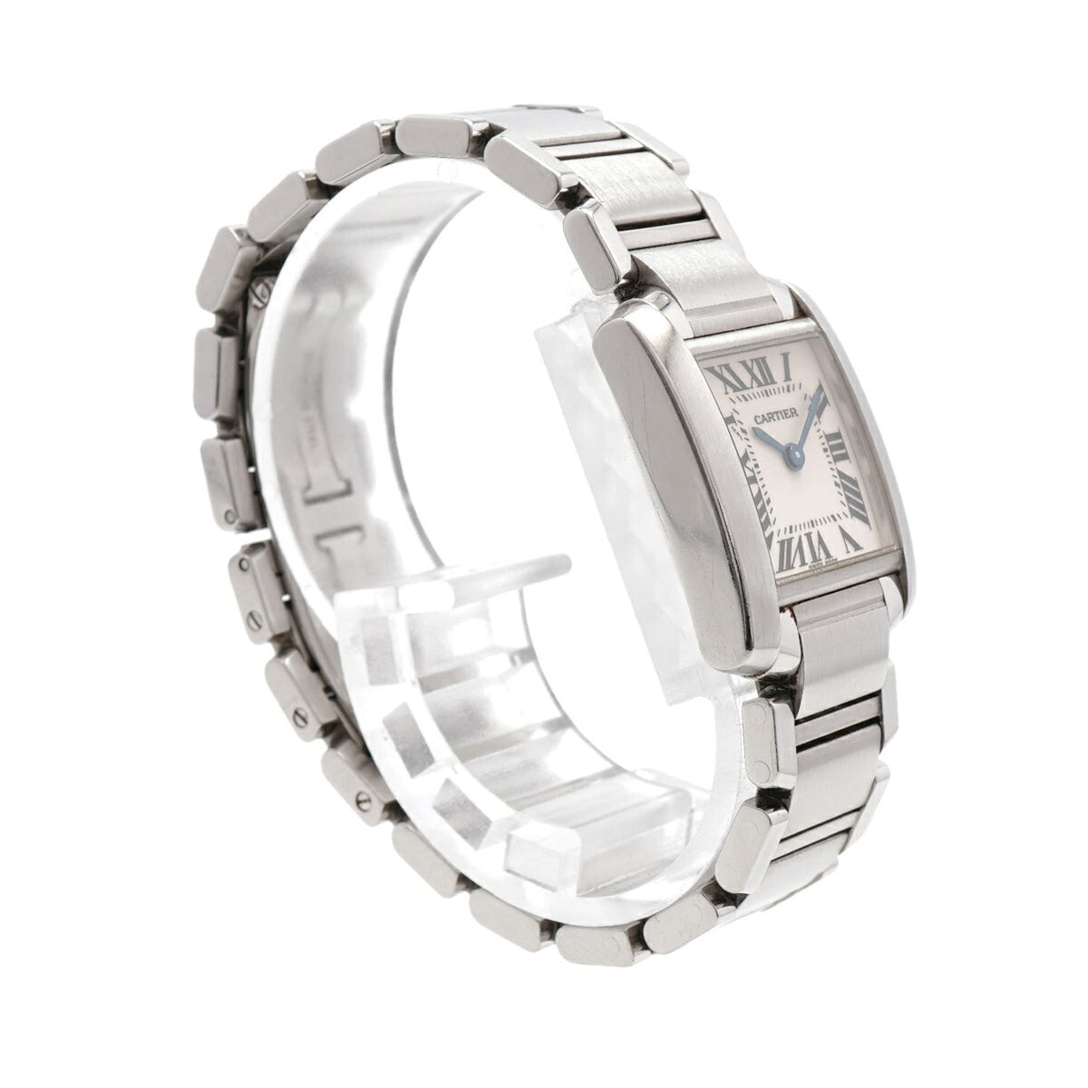 Cartier Tank Française SM W51008Q3 horloge met ivoorkleurige wijzerplaat, 20 mm