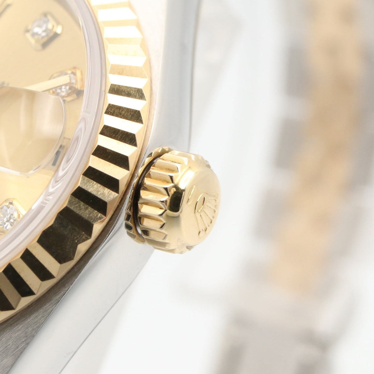 Rolex Datejust 10P Diamond 79173G Champagner, goldenes Zifferblatt, 26 mm Uhr