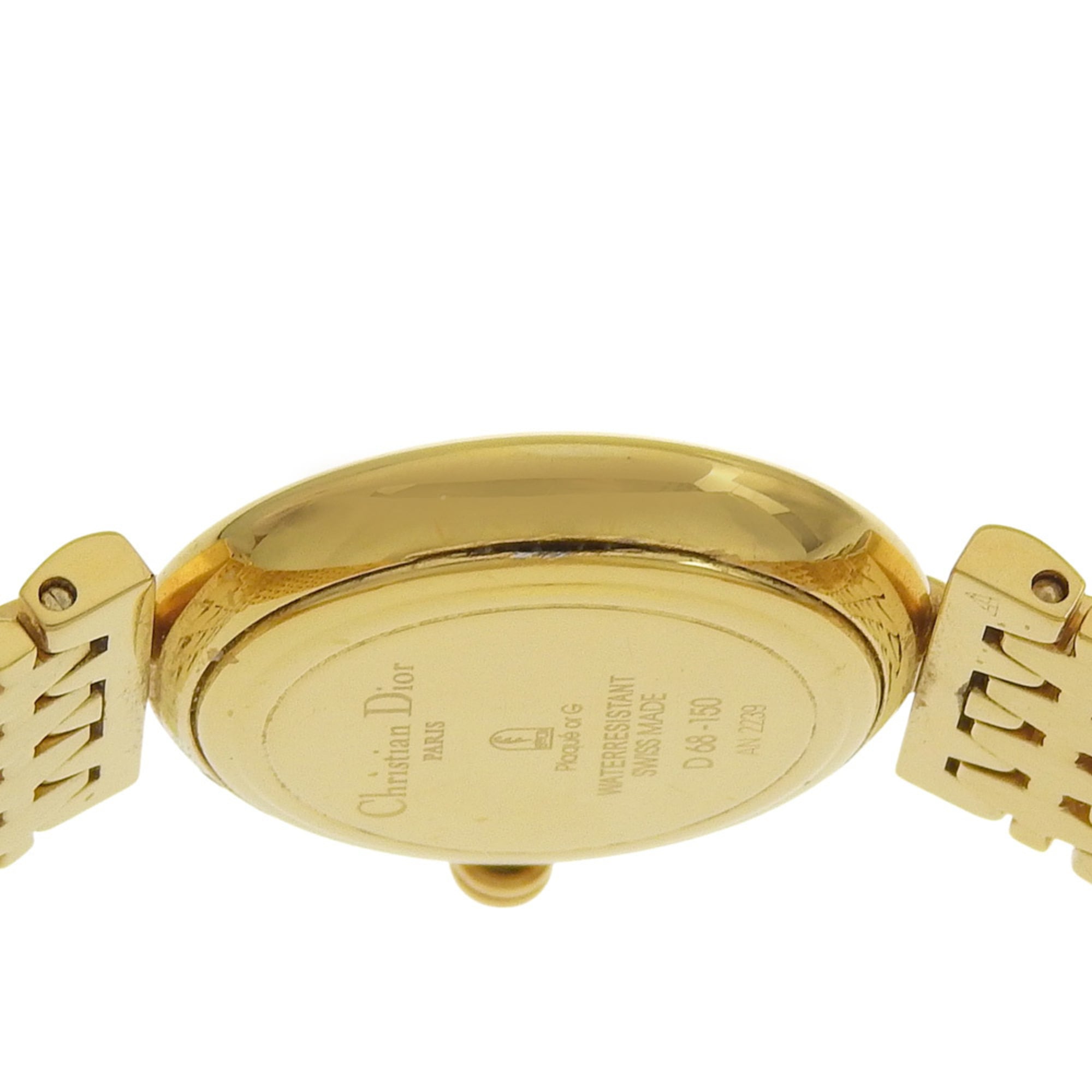 Christian Dior watch D68-150, gold plated, quartz, analog display, dia