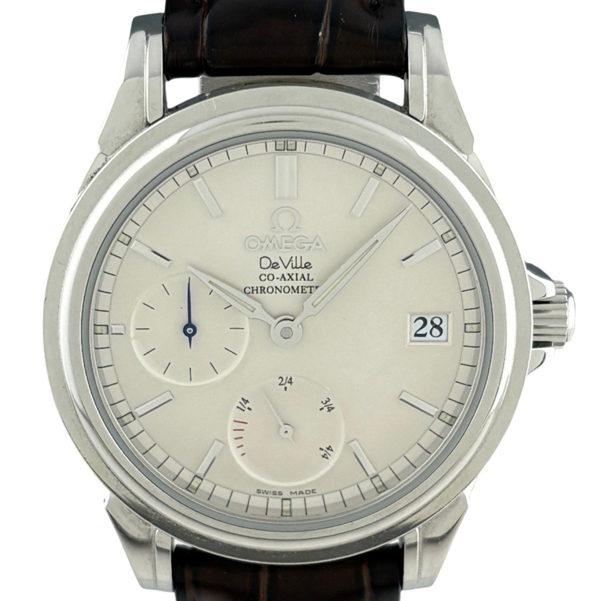 Omega De Ville Co-Axial 4863.31.32 Silber Zifferblatt 35 mm Uhr