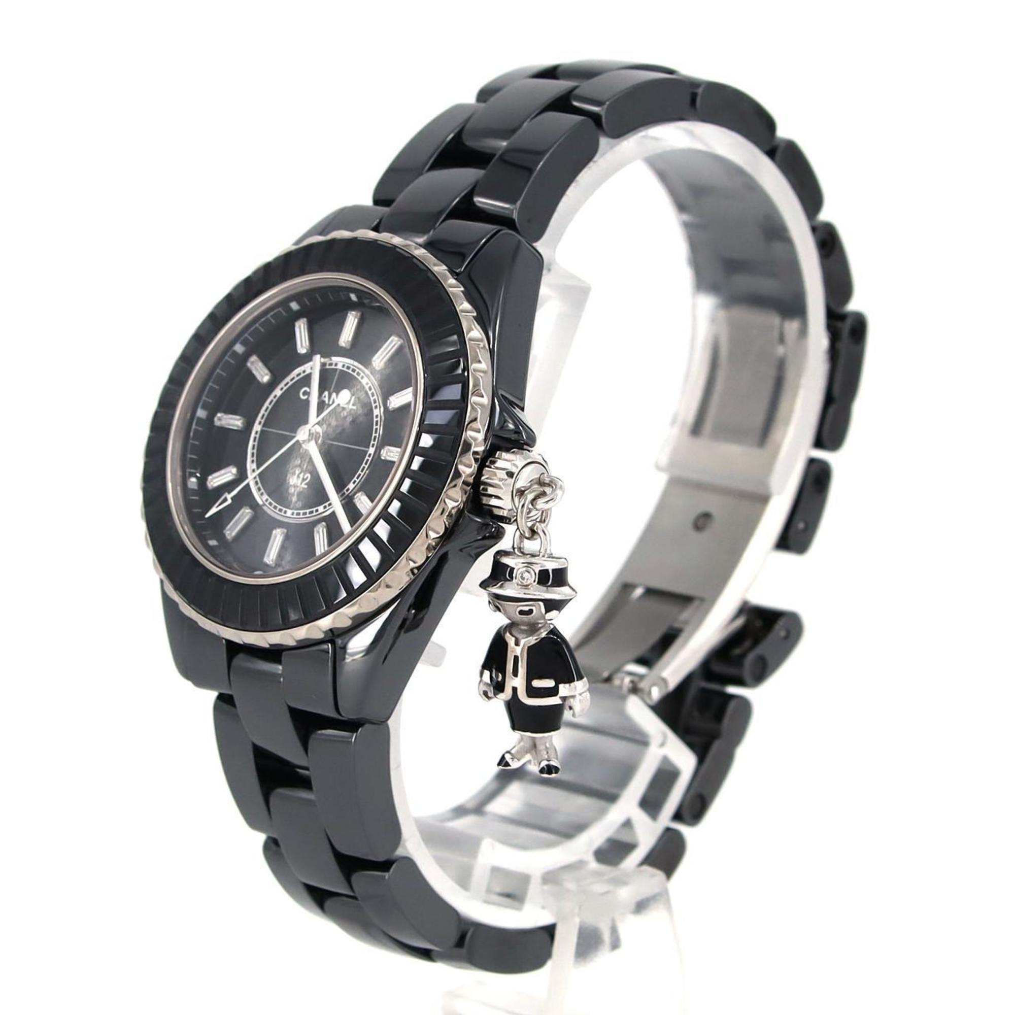 Chanel Mademoiselle J12 Acte 33mm Ceramic xWG LIMITED H6479 Wristwatch Quartz