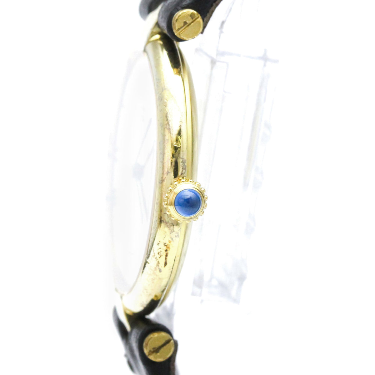 Cartier Must 590003, goldenes Zifferblatt, 30 mm Uhr