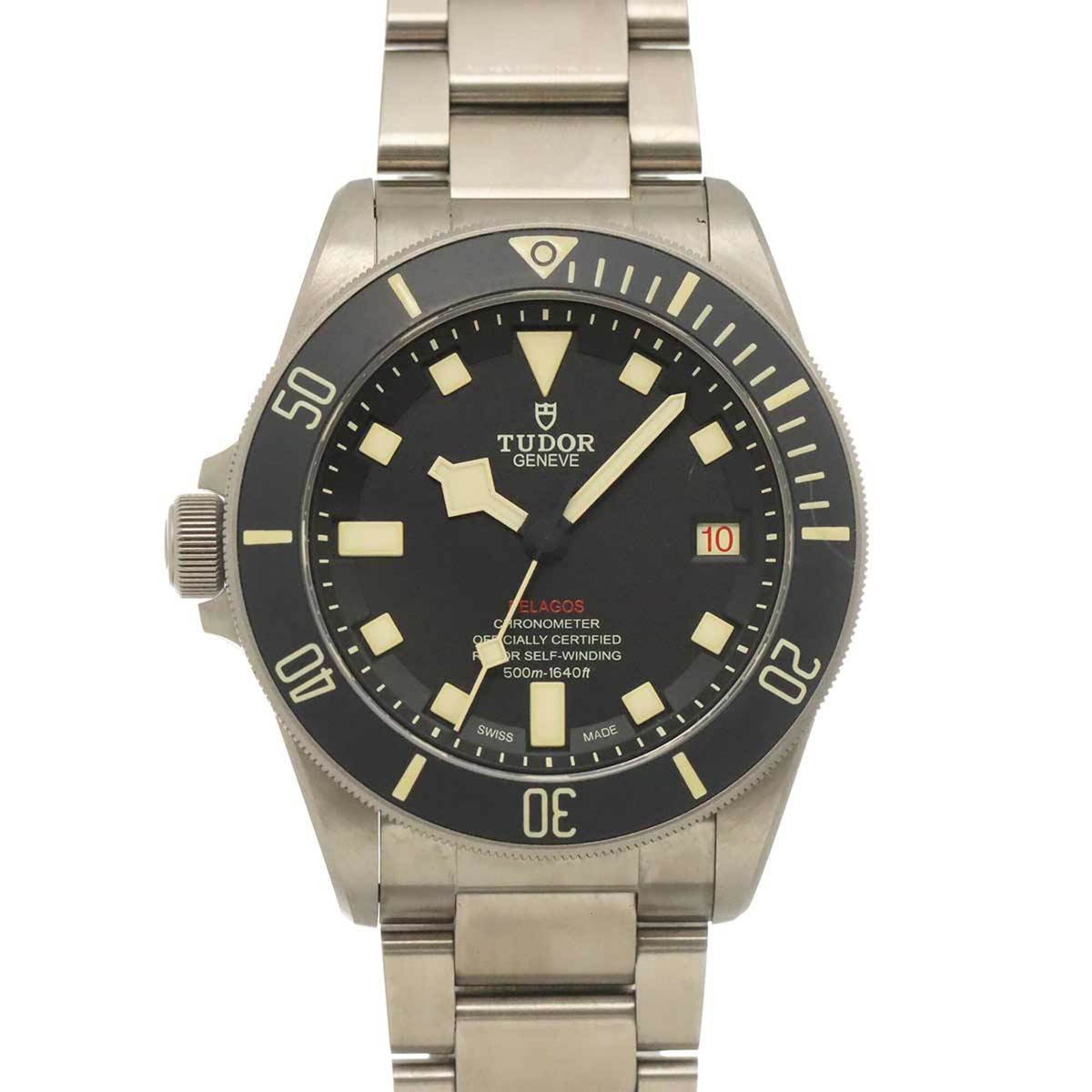 Tudor Pelagos LHD 25610TNL horloge met zwarte wijzerplaat, 42 mm