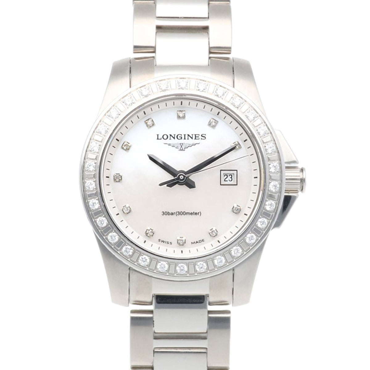 Montre Longines Conquest L3.258.0 Blanc avec cadran de 29 mm