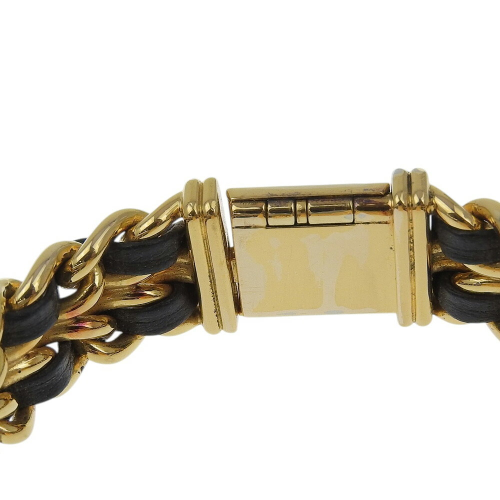 CHANEL Premiere S-horloge H0001, verguld leer, quartz uurwerk, analoge wijzerplaat, zwarte wijzerplaat, damesmodel
