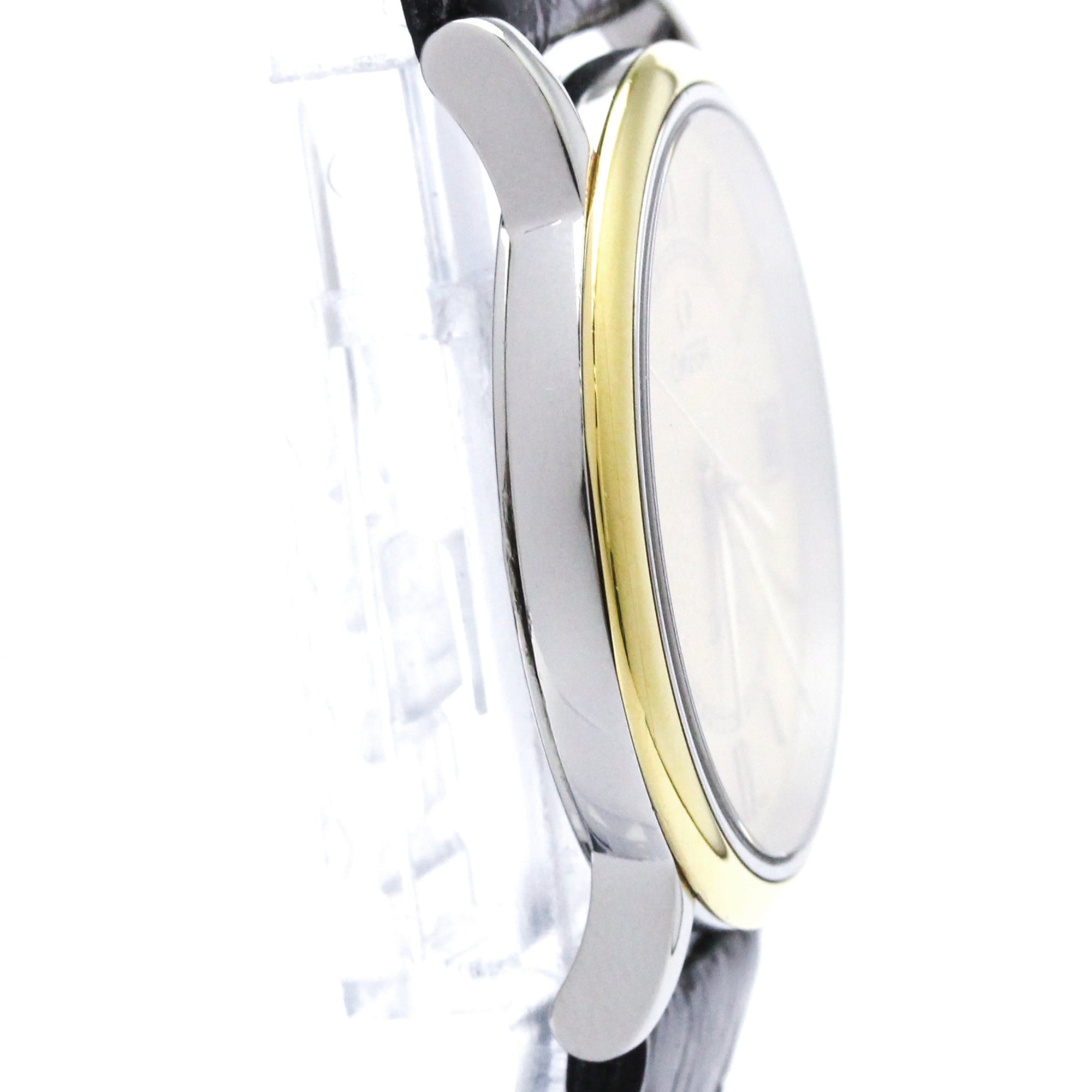 OMEGA Omega Devil Prestige Herrenuhr 18 Karat Gold Edelstahl Quarz 7714.11.01