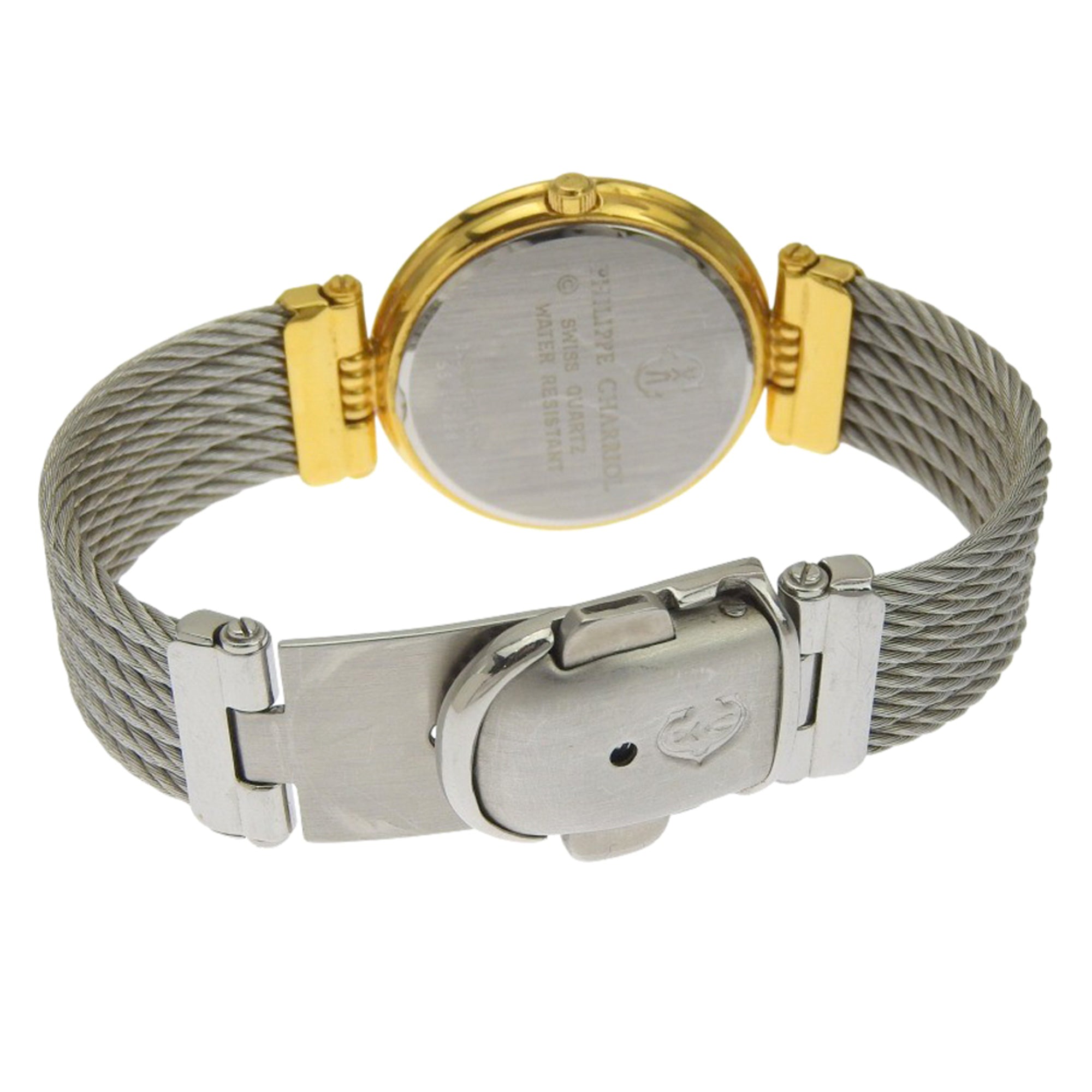 Montre Philippe Charriol Celtic 65.8.1288 en acier inoxydableQuartz affichage analogique, cadran Noir pour homme