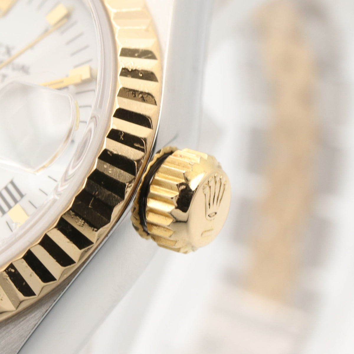 Rolex Datejust S-series 18K ( 69173 White Dial 26mm Watch