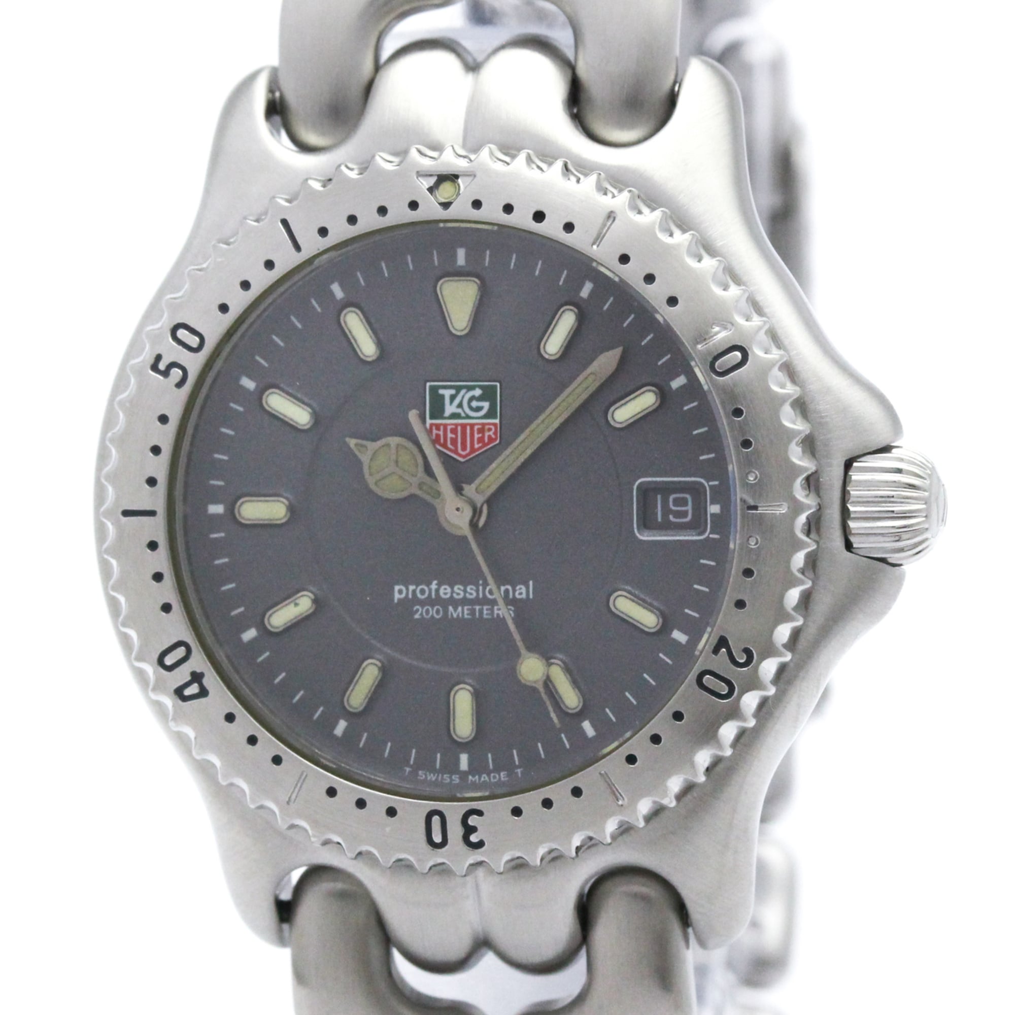 TAG Heuer Sel WG1213 Grey Dial 34mm Watch